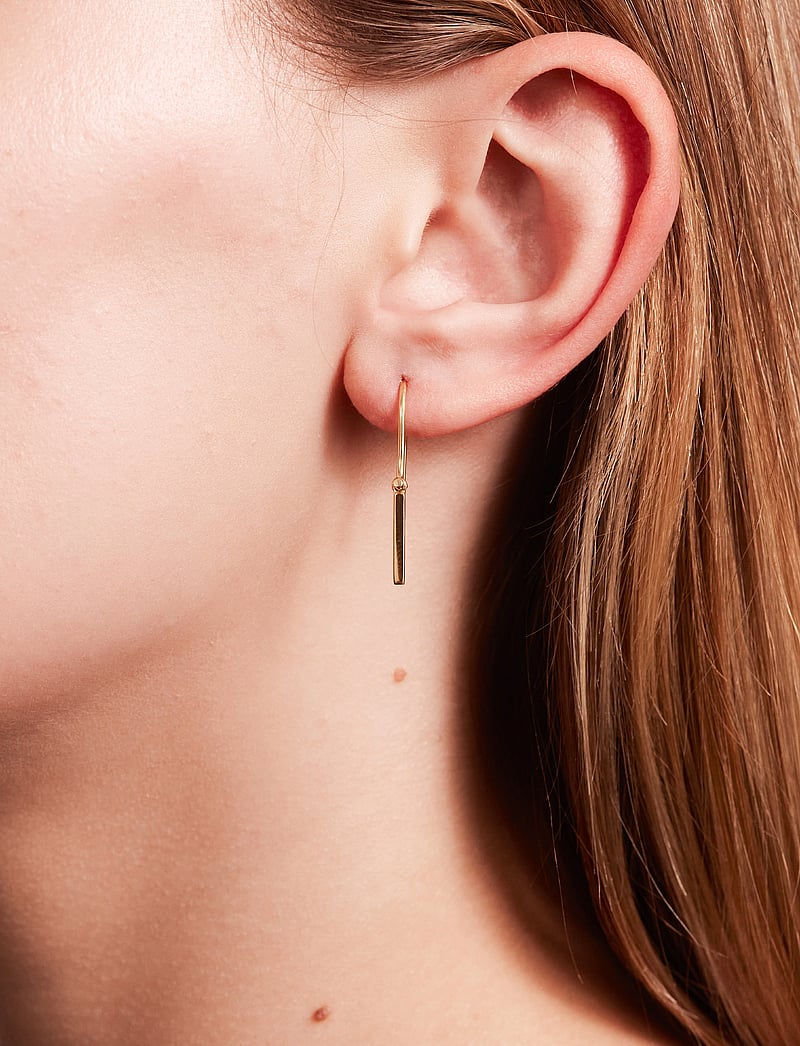 Design Letters - Initial Ear Hanger (A-Z) - yhden pakkauksen korvakoru - gold - 0