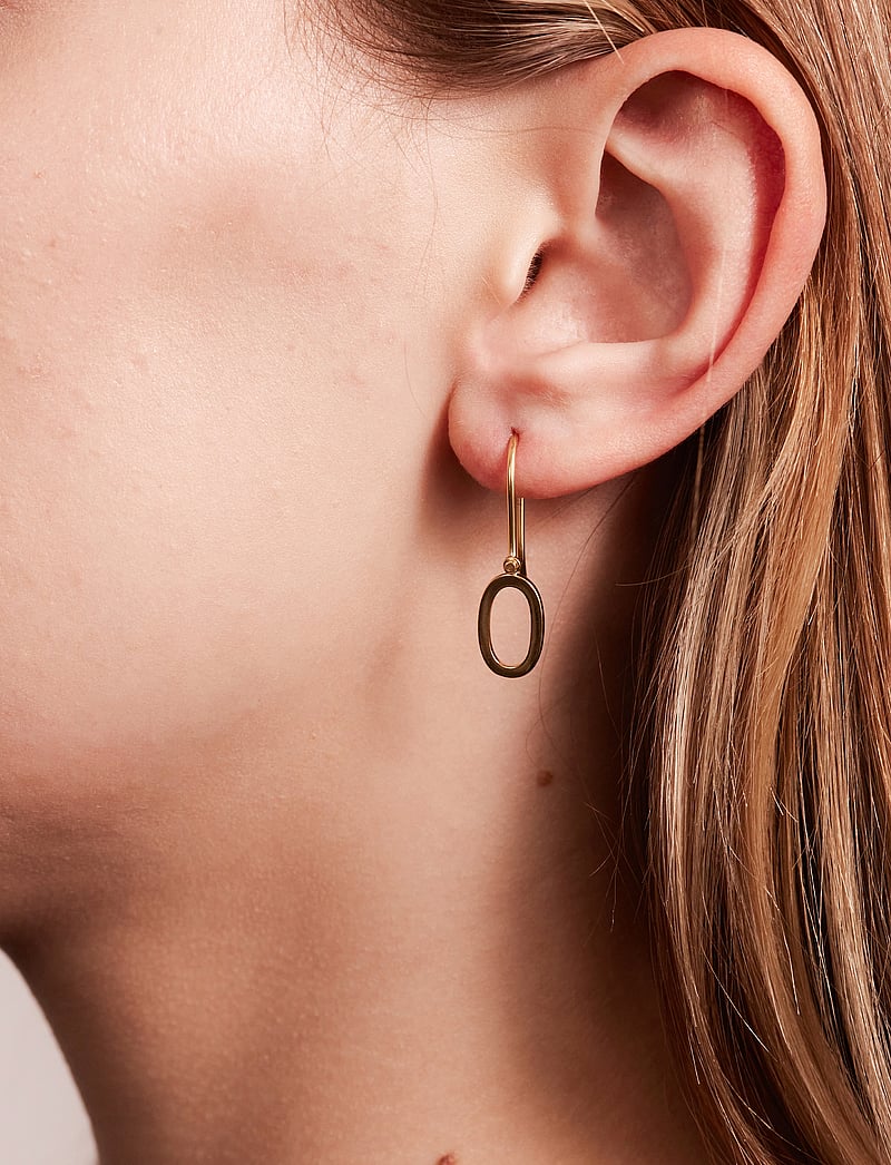 Design Letters - Initial Ear Hanger (A-Z) - enkelte øreringe - gold - 0