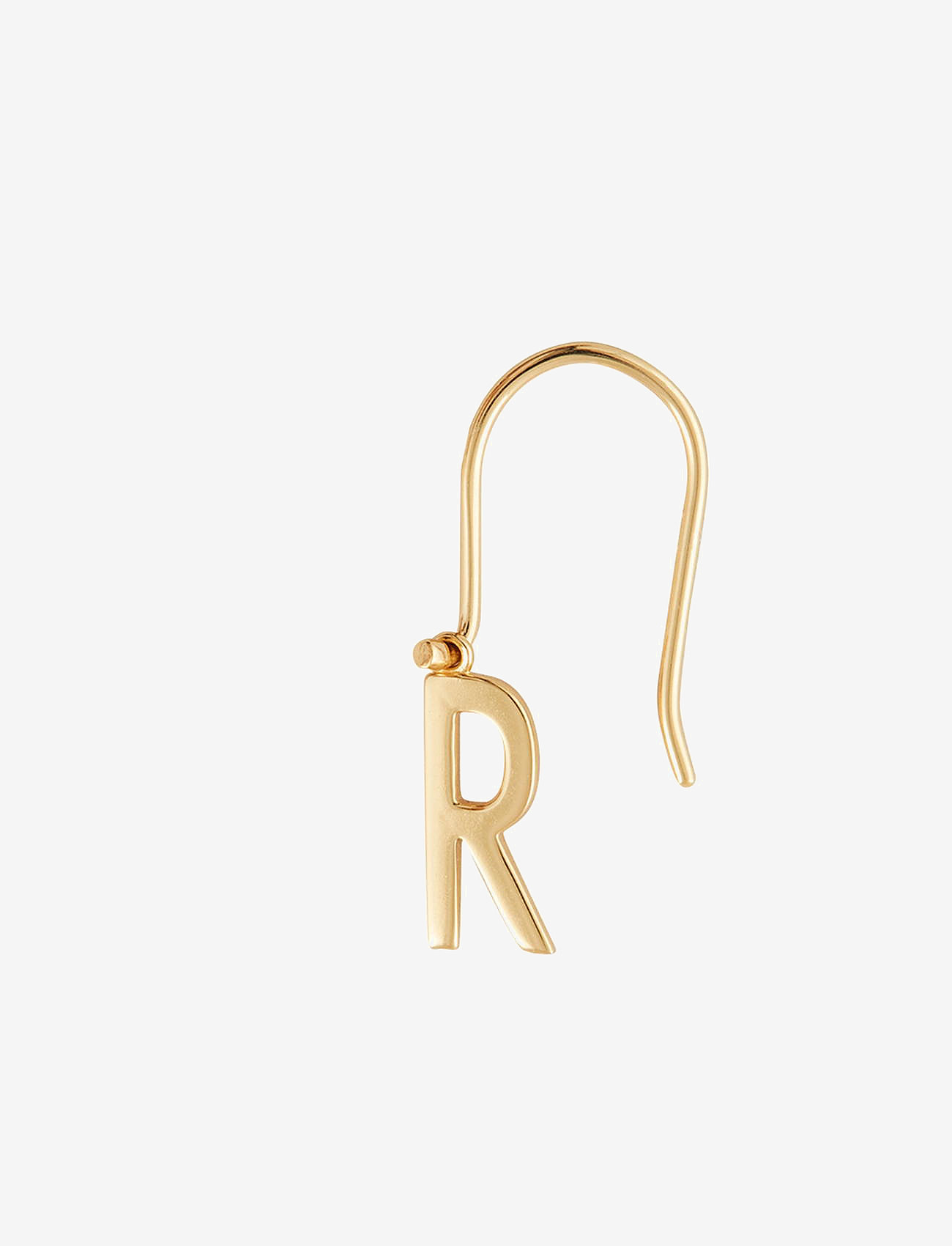 Design Letters - Initial Ear Hanger (A-Z) - enskilt örhänge - gold - 1