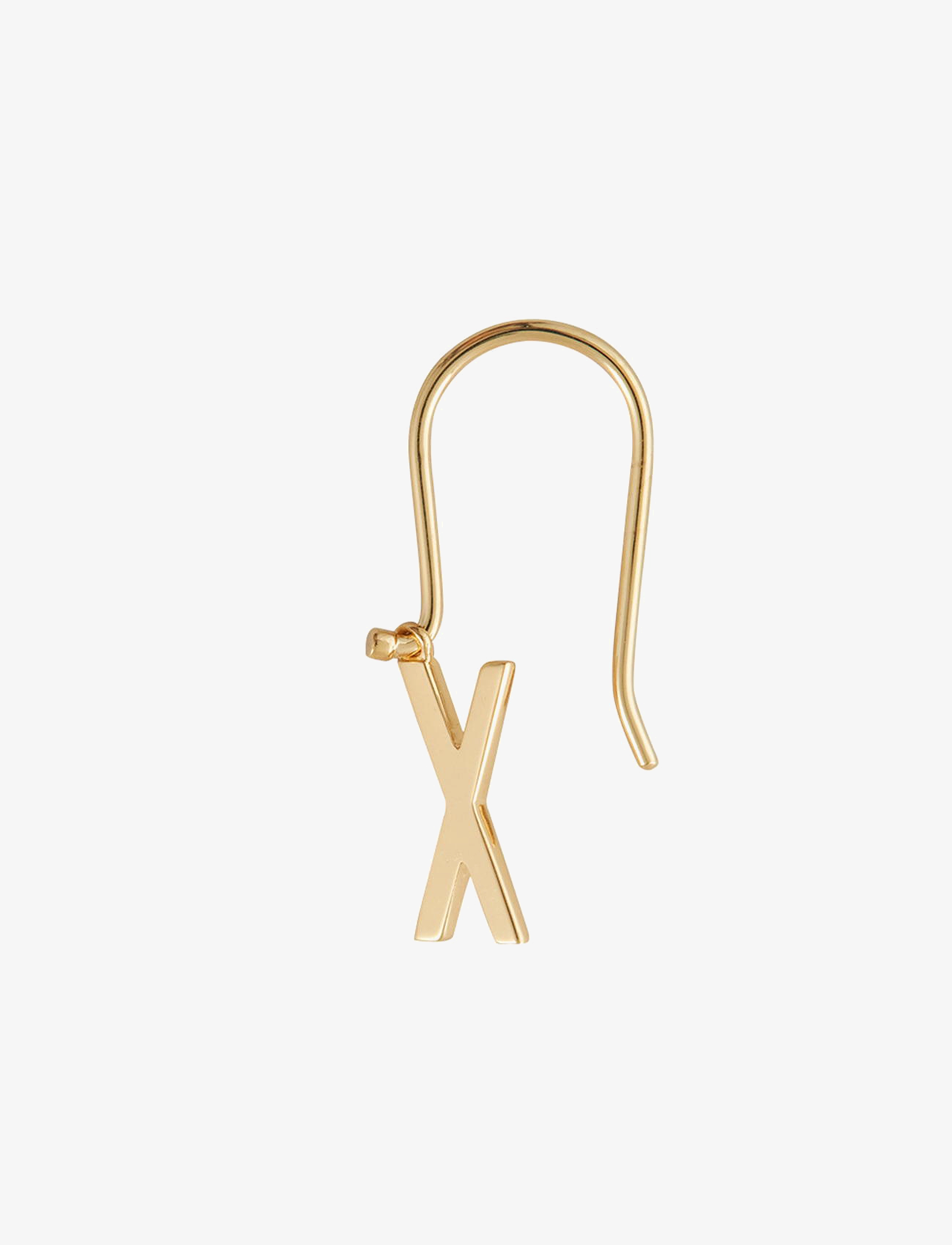Design Letters - Initial Ear Hanger (A-Z) - party wear at outlet prices - gold - 1
