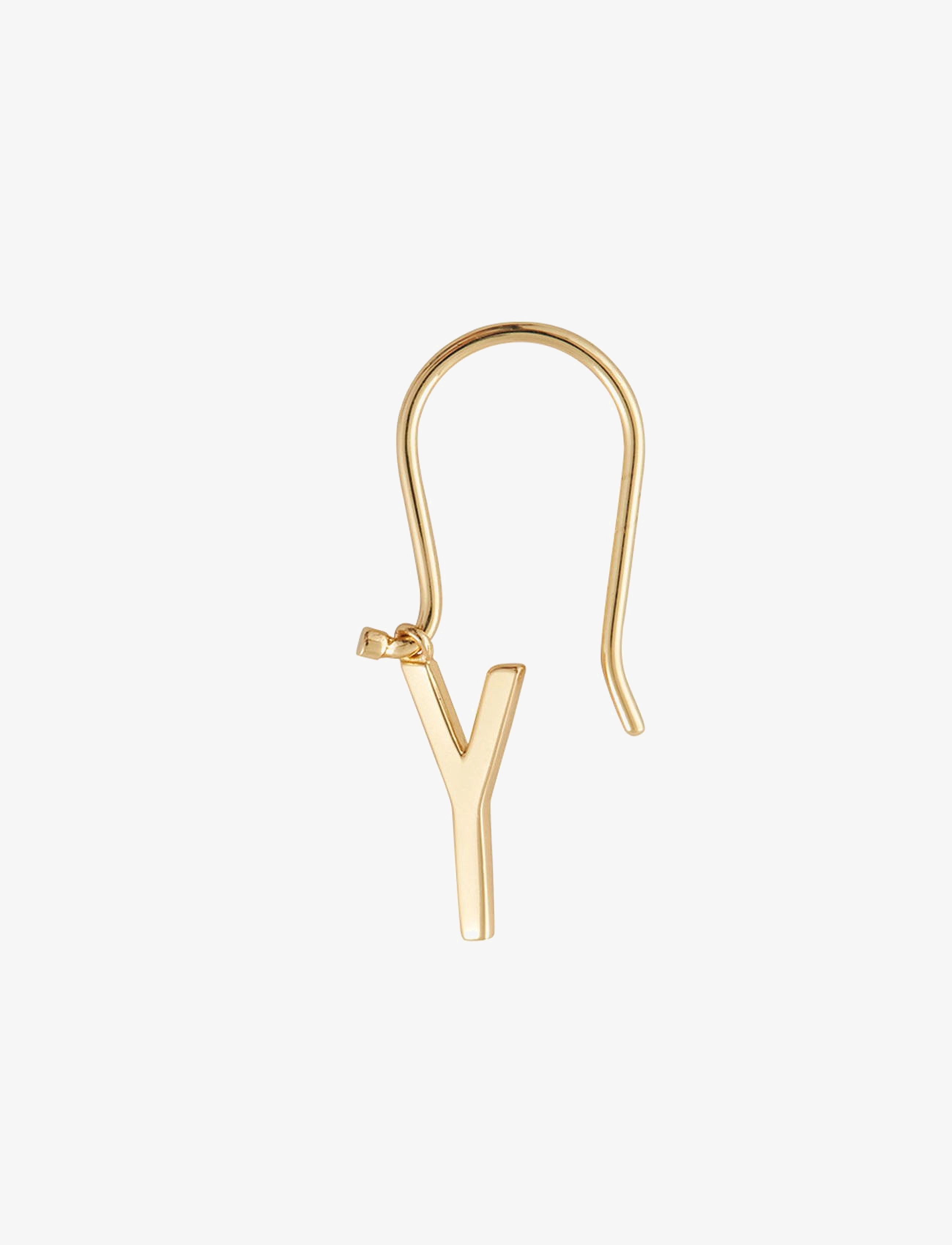 Design Letters - Initial Ear Hanger (A-Z) - party wear at outlet prices - gold - 1
