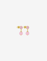 Design Letters - Ball Beads Earhangers (Set of 2pcs) - studs örhängen - light pink kc-06 - 0