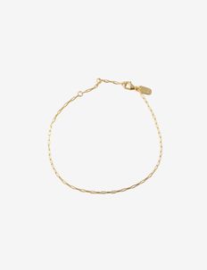 Square link bracelet - Gold, Design Letters