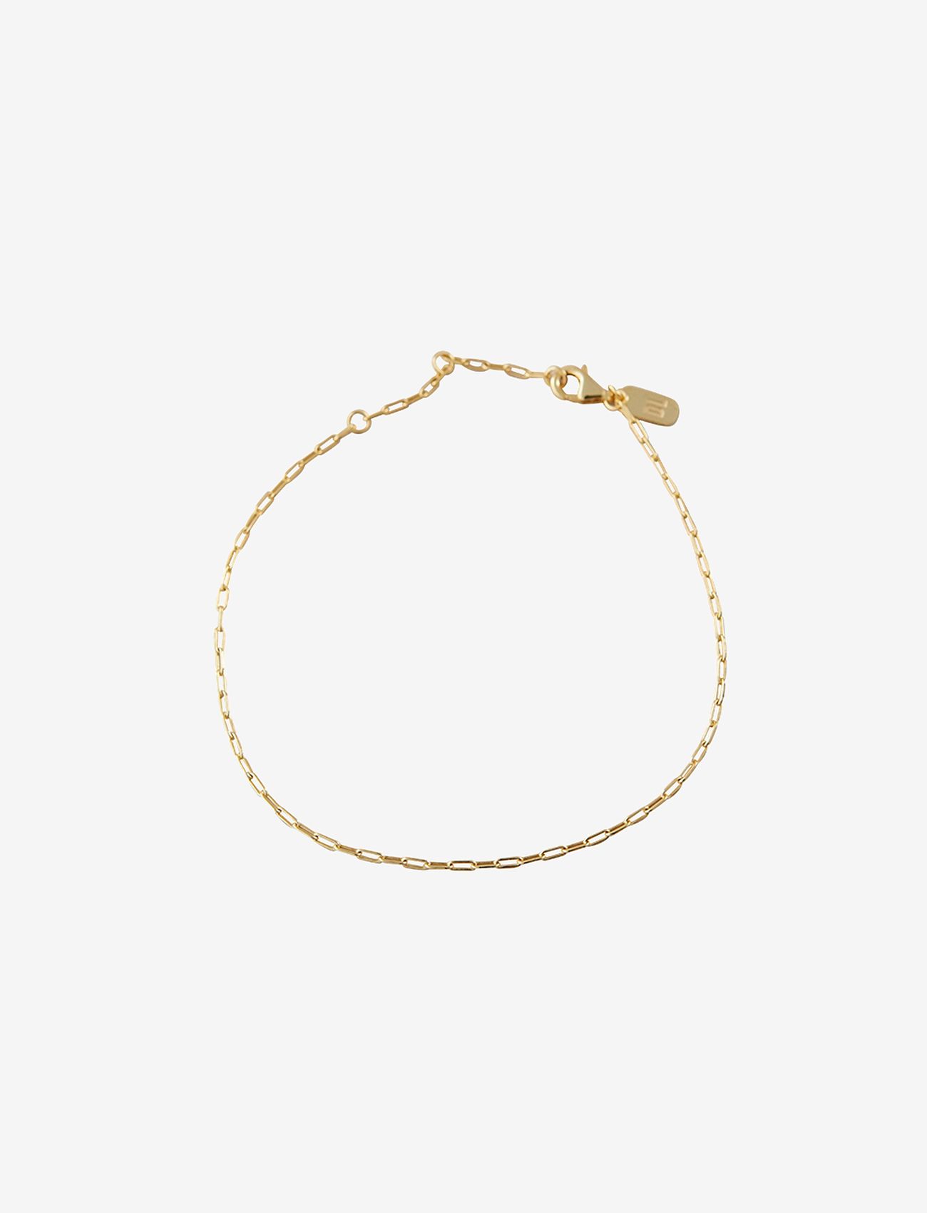Design Letters - Square link bracelet - käeketid - gold - 1