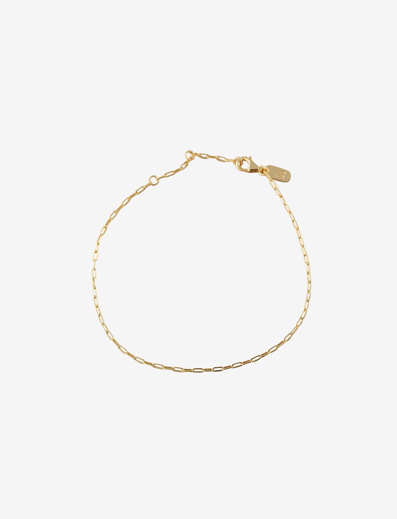 Design Letters - Square link bracelet - Gold - kettenarmbänder - gold - 0