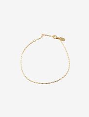 Design Letters - Square link bracelet - Gold - kettenarmbänder - gold - 0