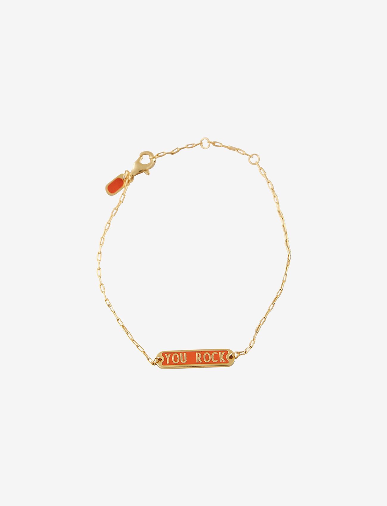 Design Letters - Word Candy Tag Bracelet - käeketid - orange tiger 1585c - 0