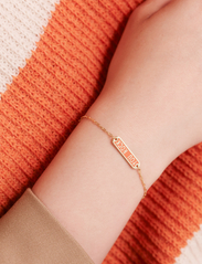Design Letters - Word Candy Tag Bracelet - kettingarmbanden - orange tiger 1585c - 1