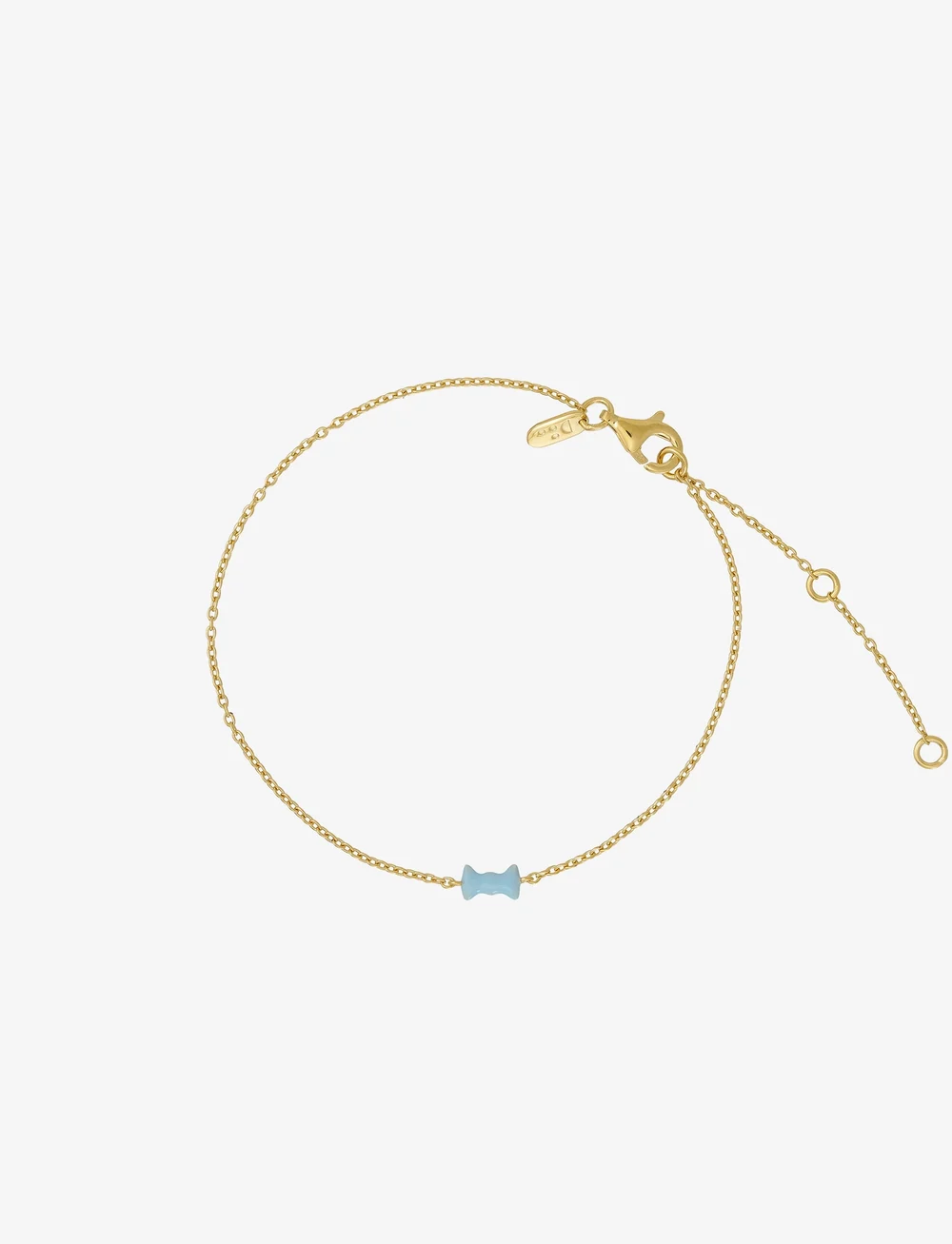 Design Letters - Bow tie Bracelet - chain bracelets - blue - 1