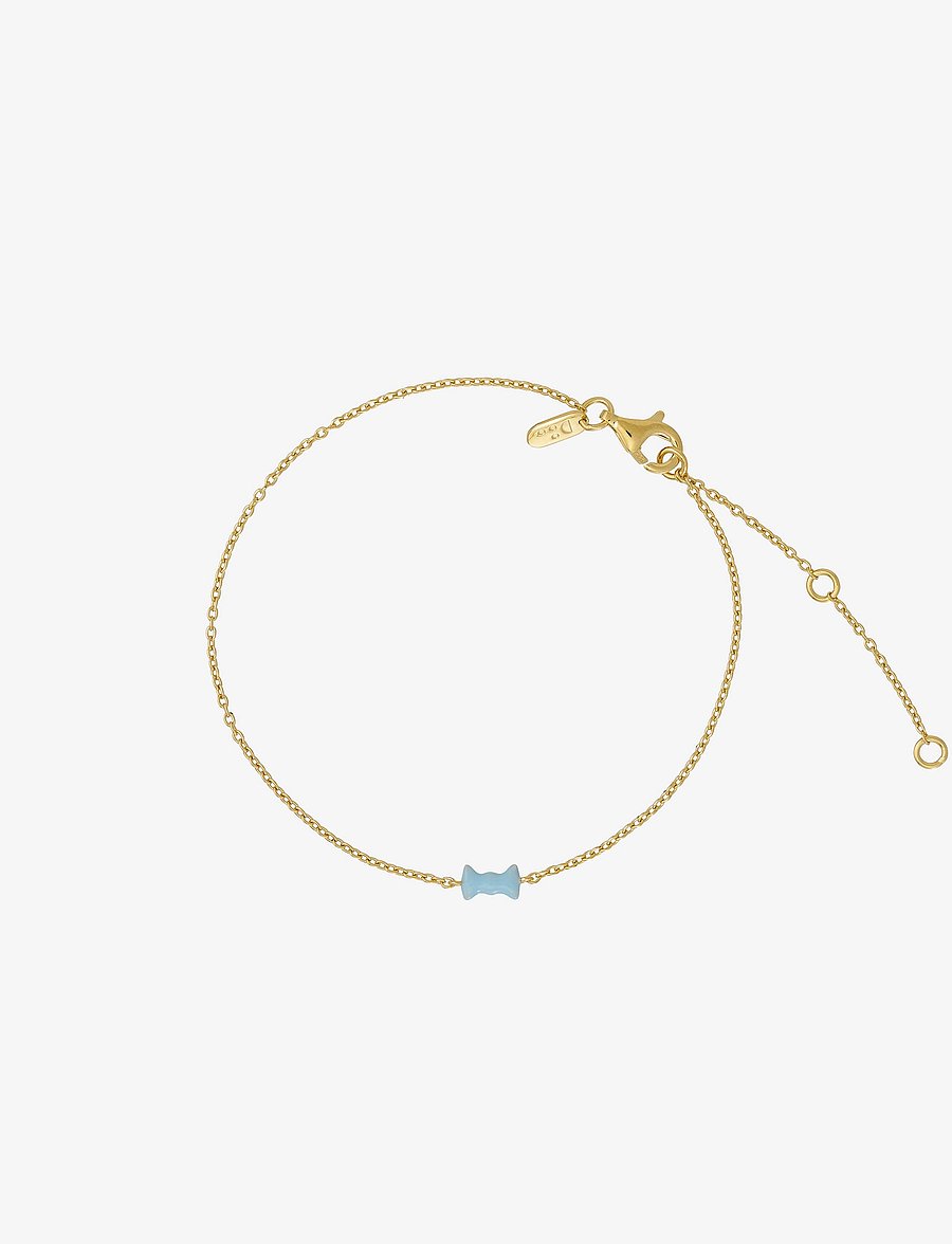 Design Letters - Bow tie Bracelet - bracelets chaîne - blue - 1