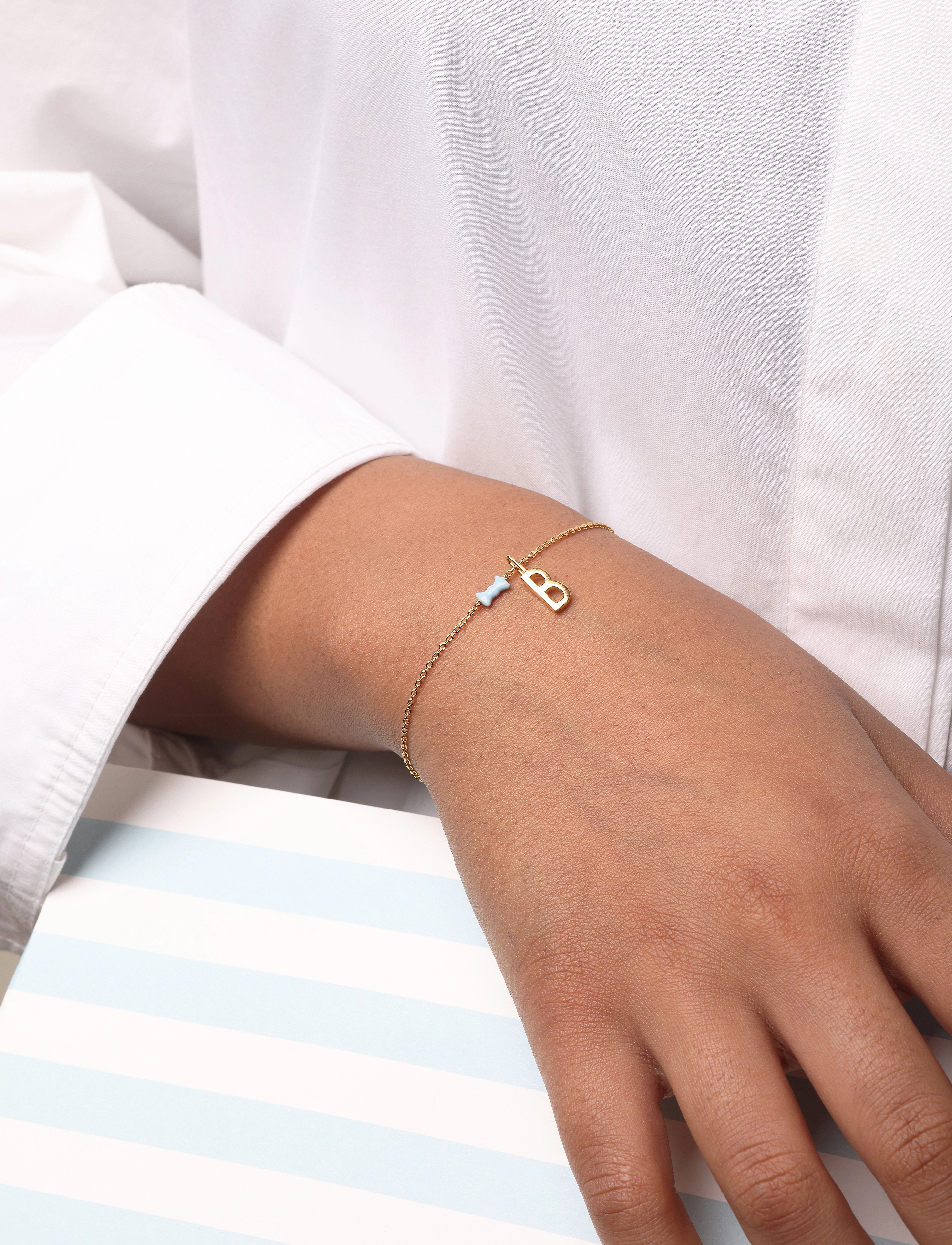 Design Letters - Bow tie Bracelet - käeketid - blue - 2