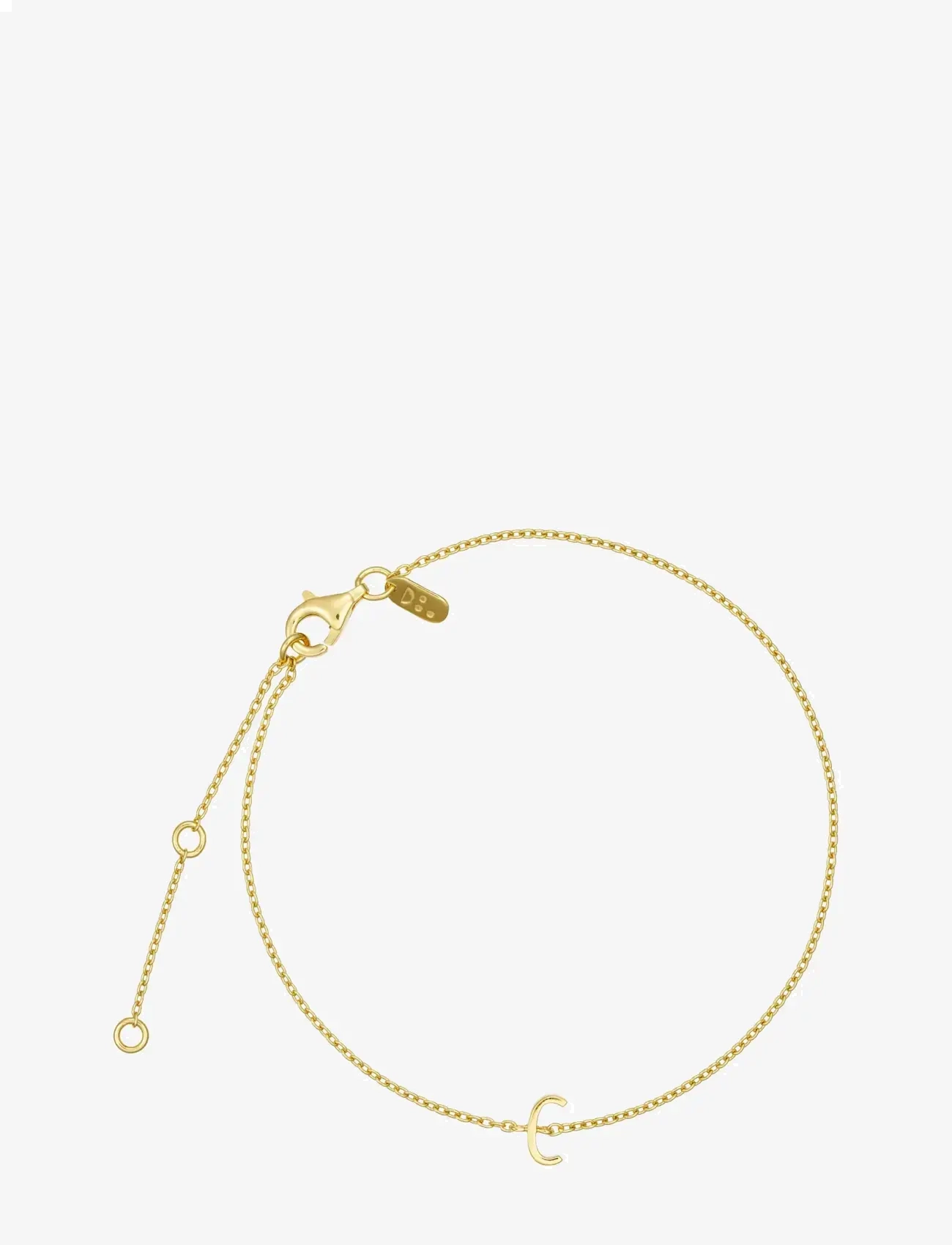 DESIGN LETTERS Archetype Armband - A-Z Gold Plated Gold - L:21CM - Damen