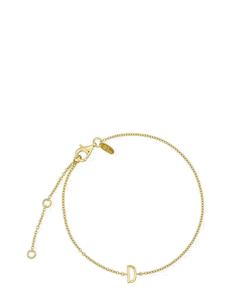 Design Letters - Archetype Bracelet - A-Z Gold plated - kettenarmbänder - gold - 1