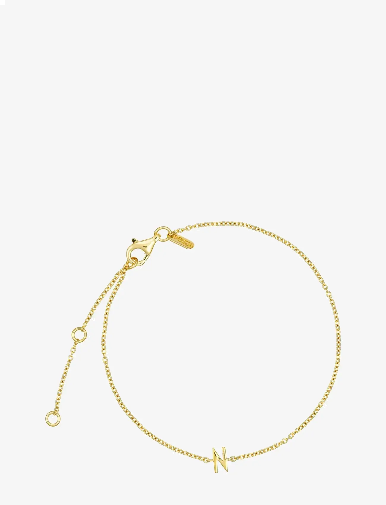 DESIGN LETTERS Archetype Armband - A-Z Gold Plated Gold - L:21CM - Damen