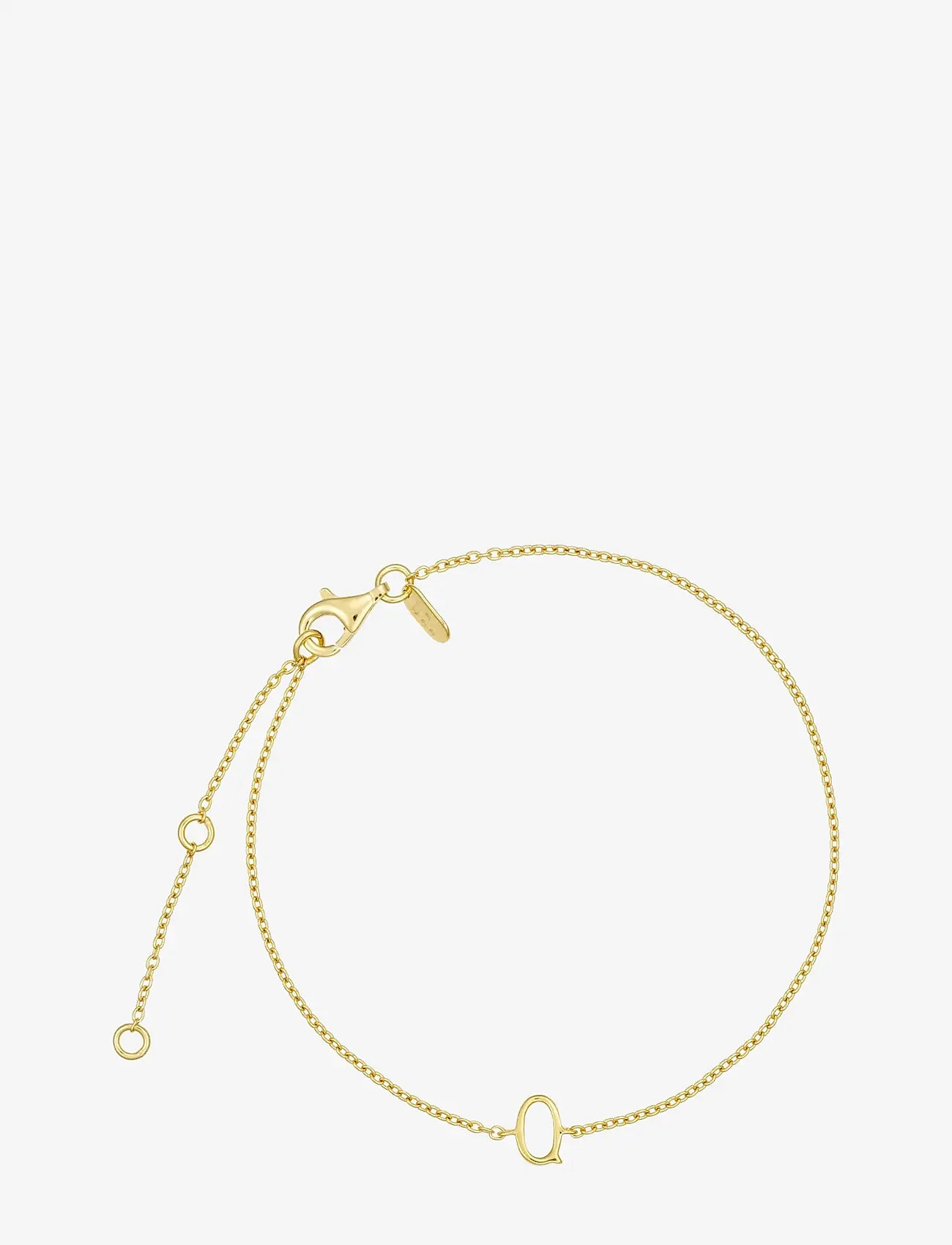 Design Letters - Archetype Bracelet - A-Z Gold plated - kædearmbånd - gold - 1