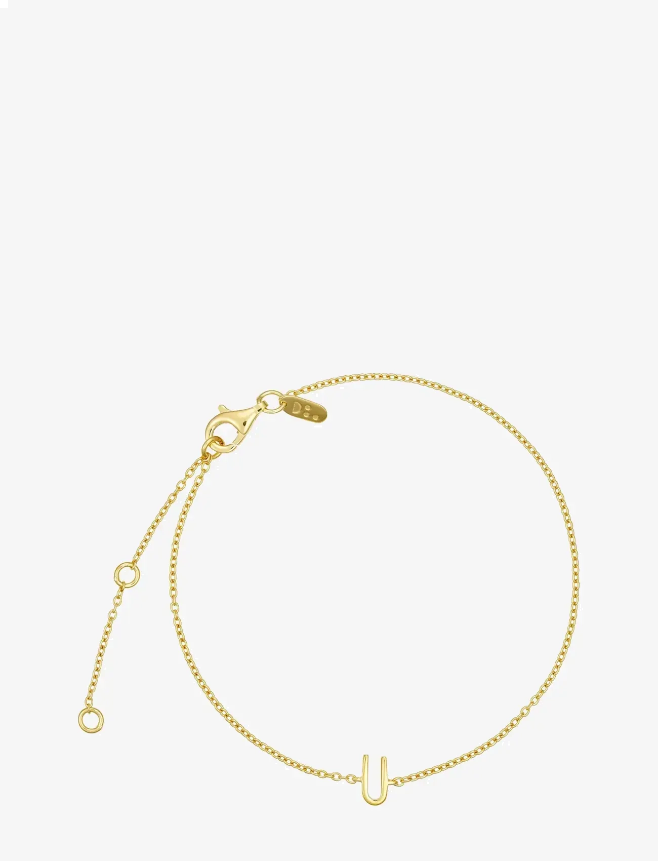 DESIGN LETTERS Archetype Armband - A-Z Gold Plated Gold - L:21CM - Damen