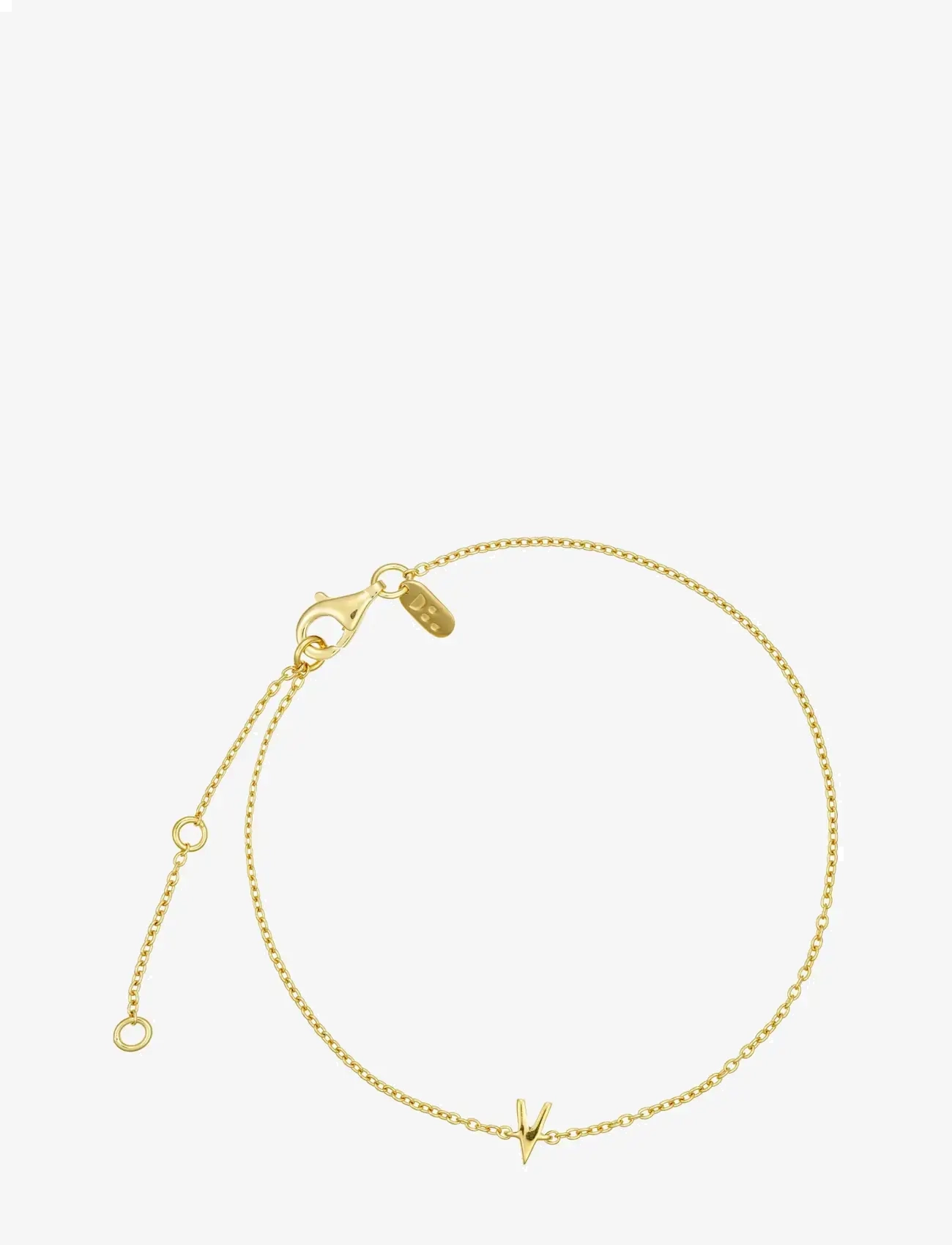 DESIGN LETTERS Archetype Armband - A-Z Gold Plated Gold - L:21CM - Damen