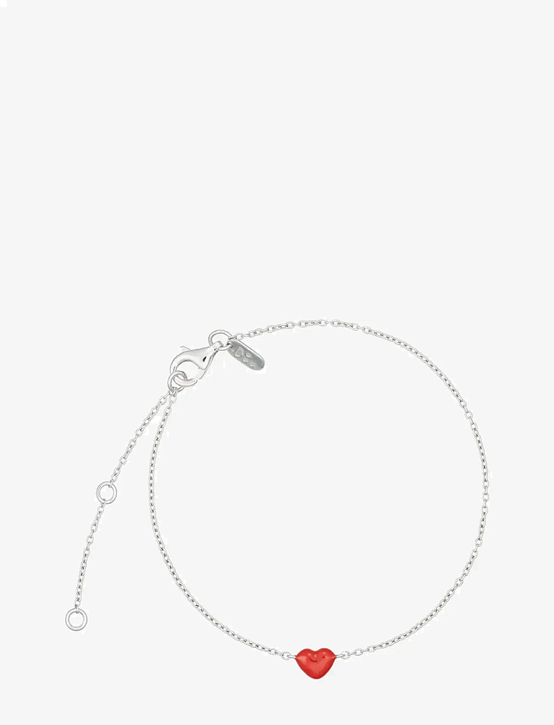 Design Letters - Little Big Love Bracelet - Silver - kædearmbånd - deep sea coral - 1