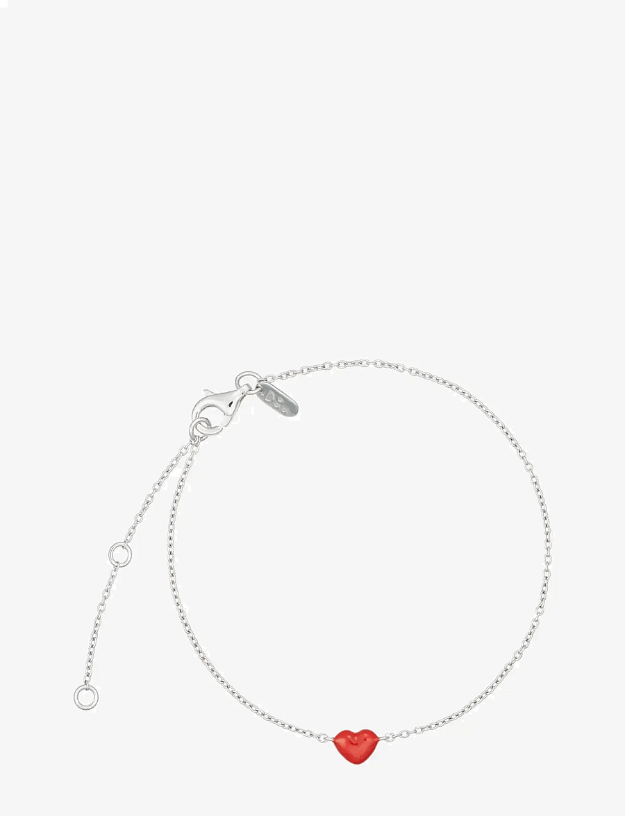 Design Letters - Little Big Love Bracelet - Silver - kettenarmbänder - deep sea coral - 1