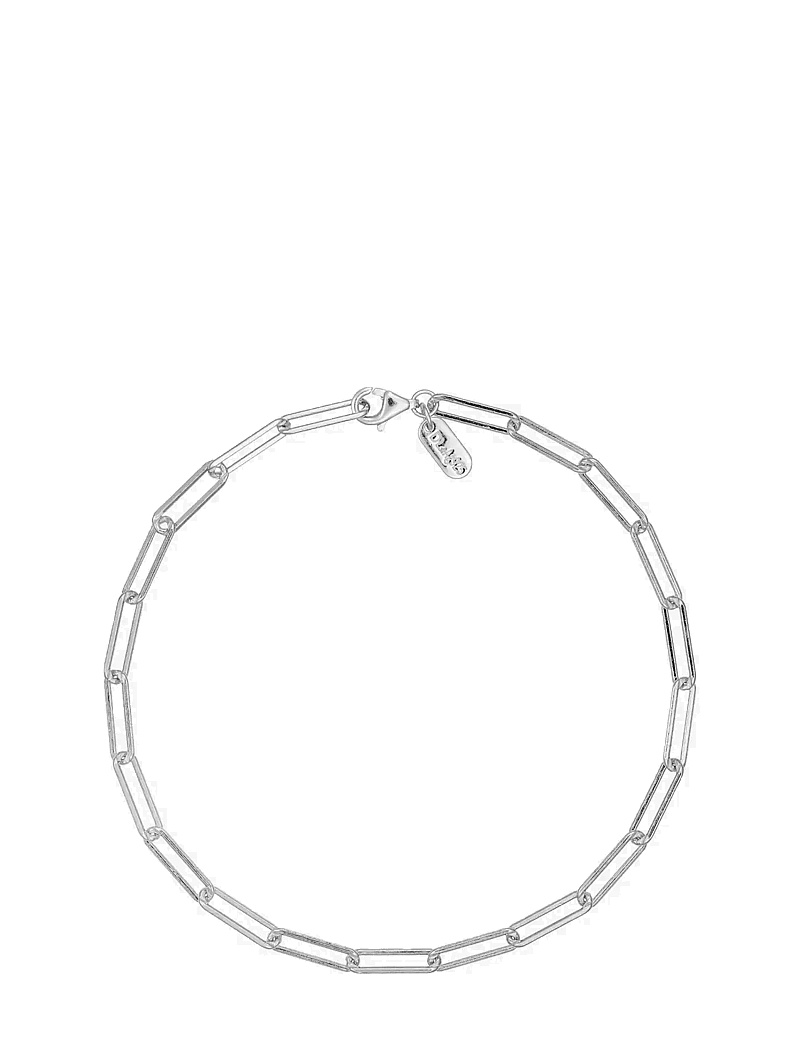 Design Letters - Chunky square link chain large bracelet - Silver - chain bracelets - silver - 1