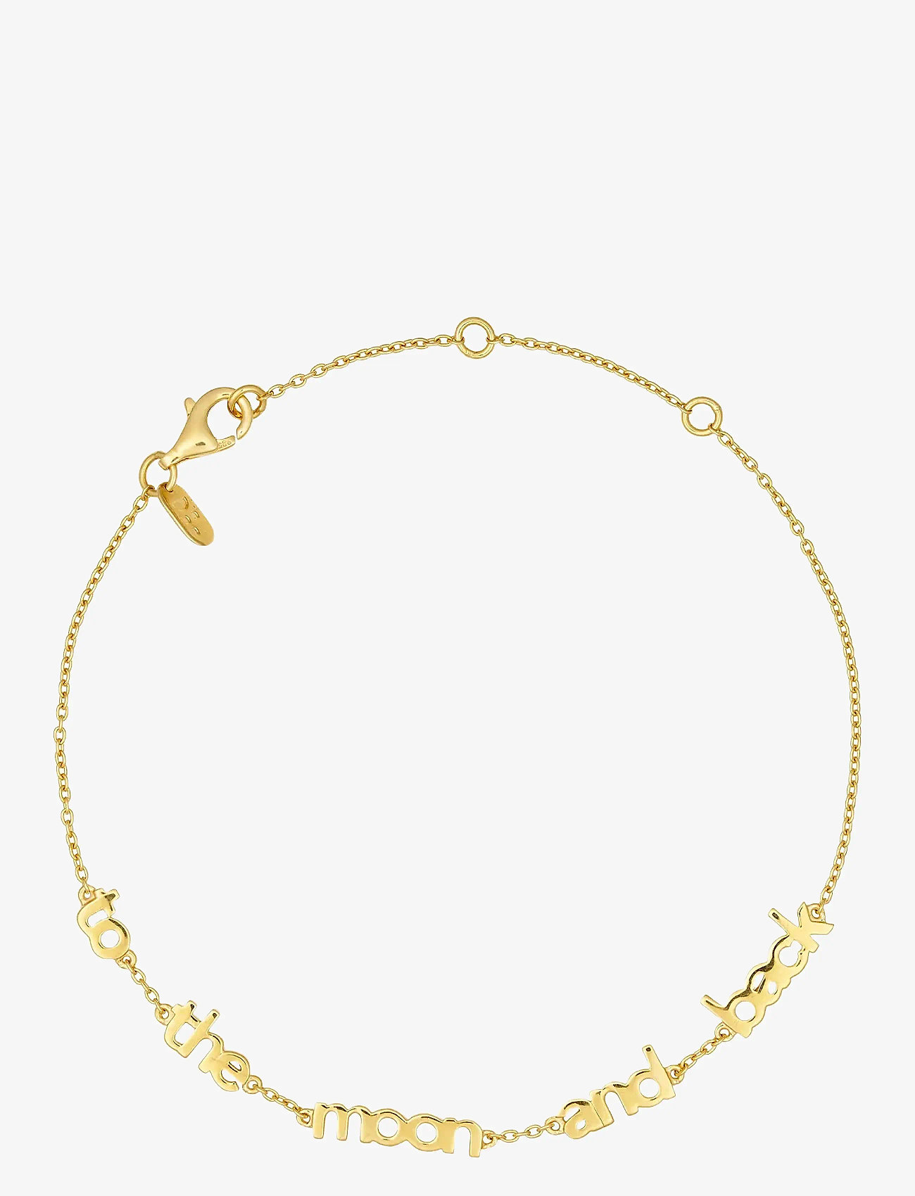 Design Letters - Vocabulary bracelet, gold plated - halskæder - gold - 1