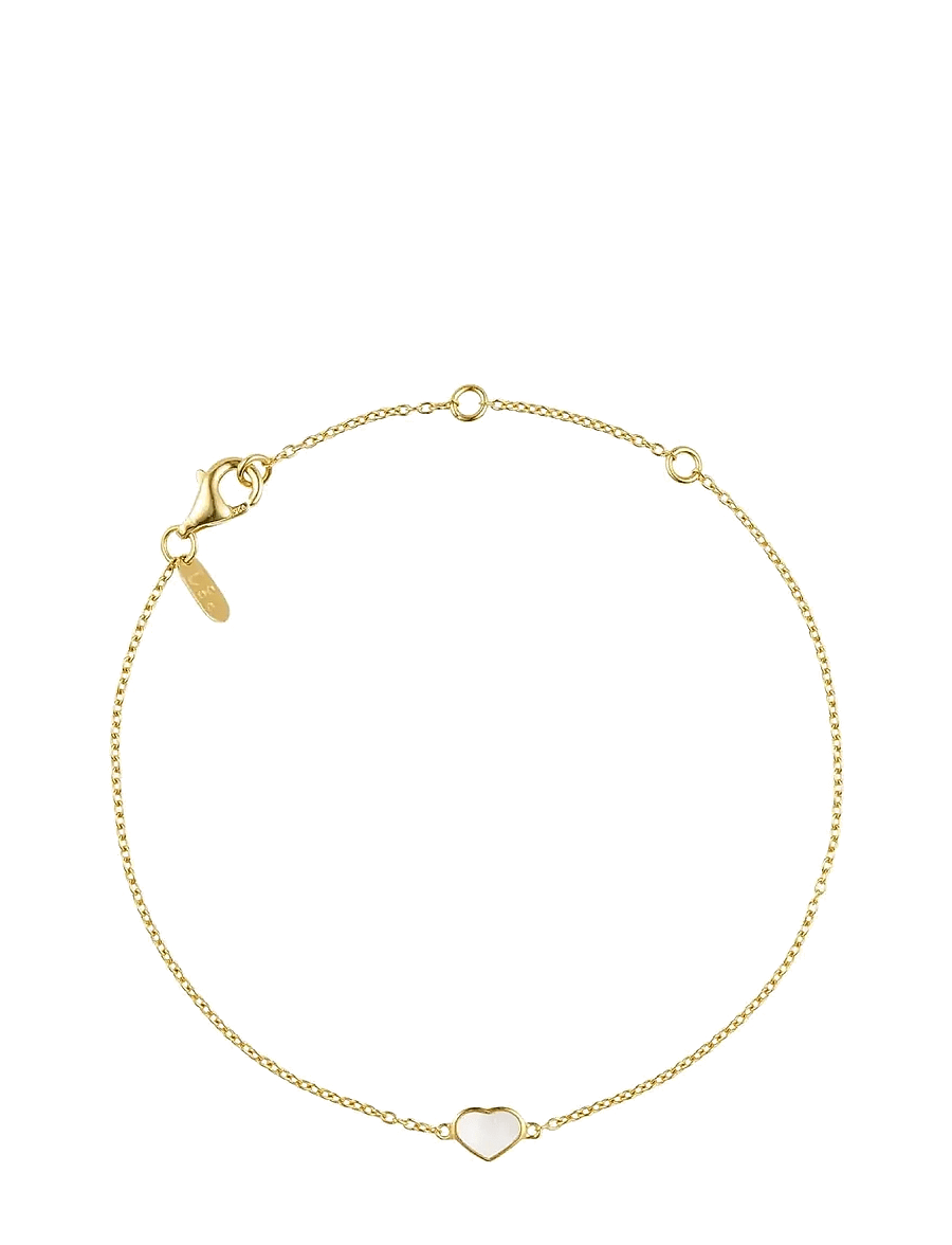 Design Letters - Pearl Little Big Love bracelet, gold plated - kettenarmbänder - gold - 1