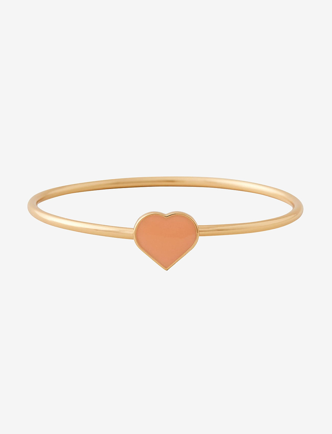 Design Letters Big Heart Enamel Bangle Gold sieraden winkel bij Booztlet
