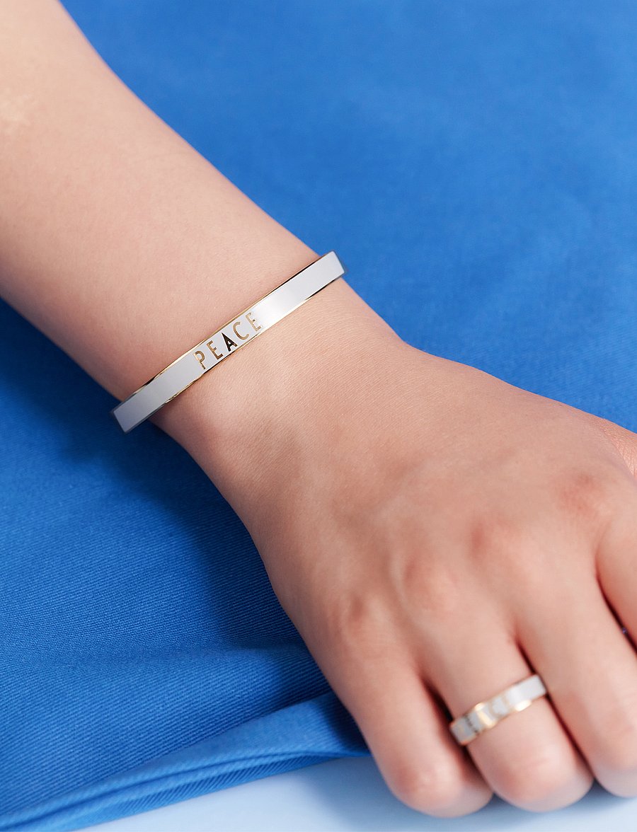 Design Letters - Word Candy Bangle - bangles - light blue 5435c - 2
