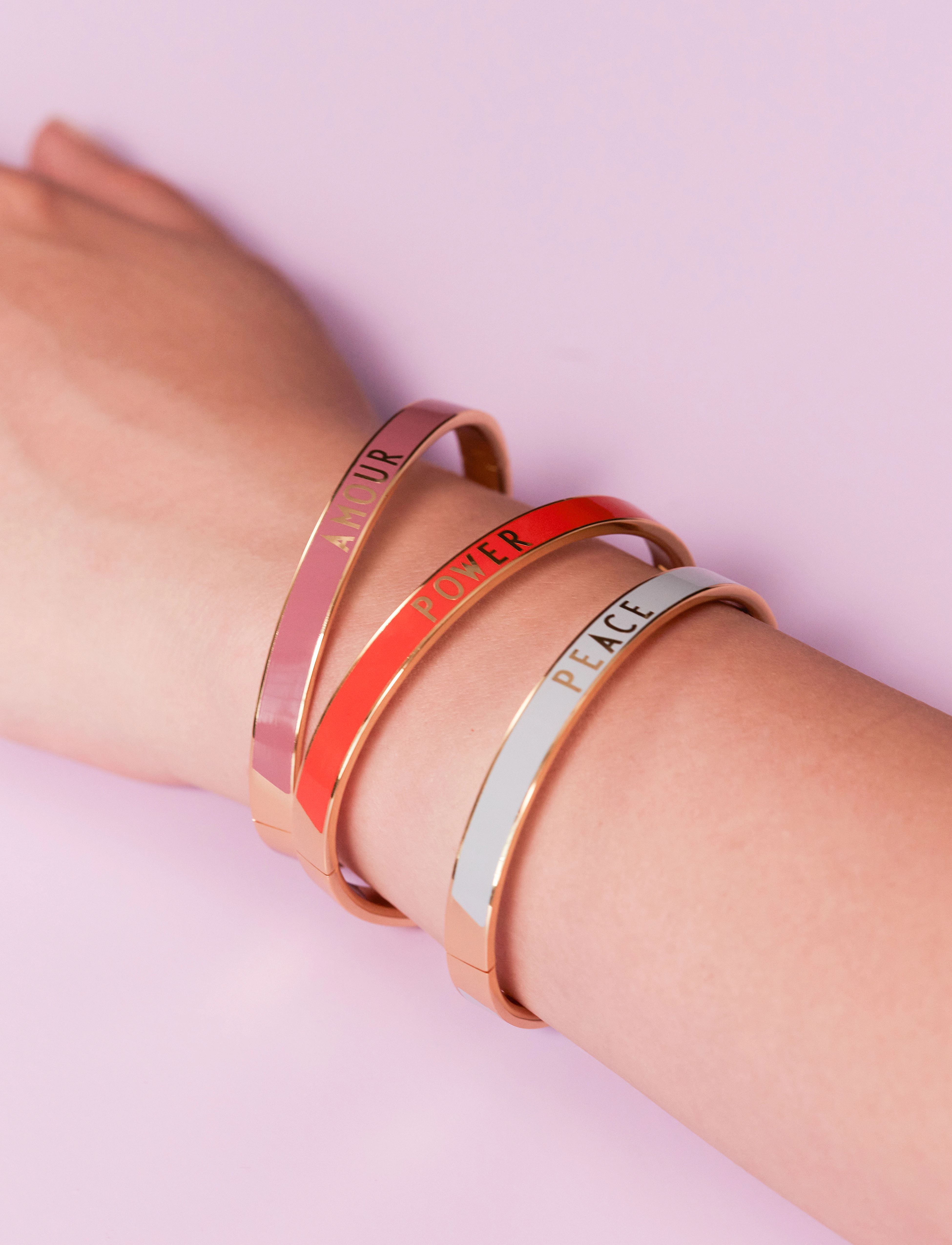 Design Letters Word Candy Bangle, One Size, Bracelets, Mehrfarbig/gemustert - Bangles, Frauen