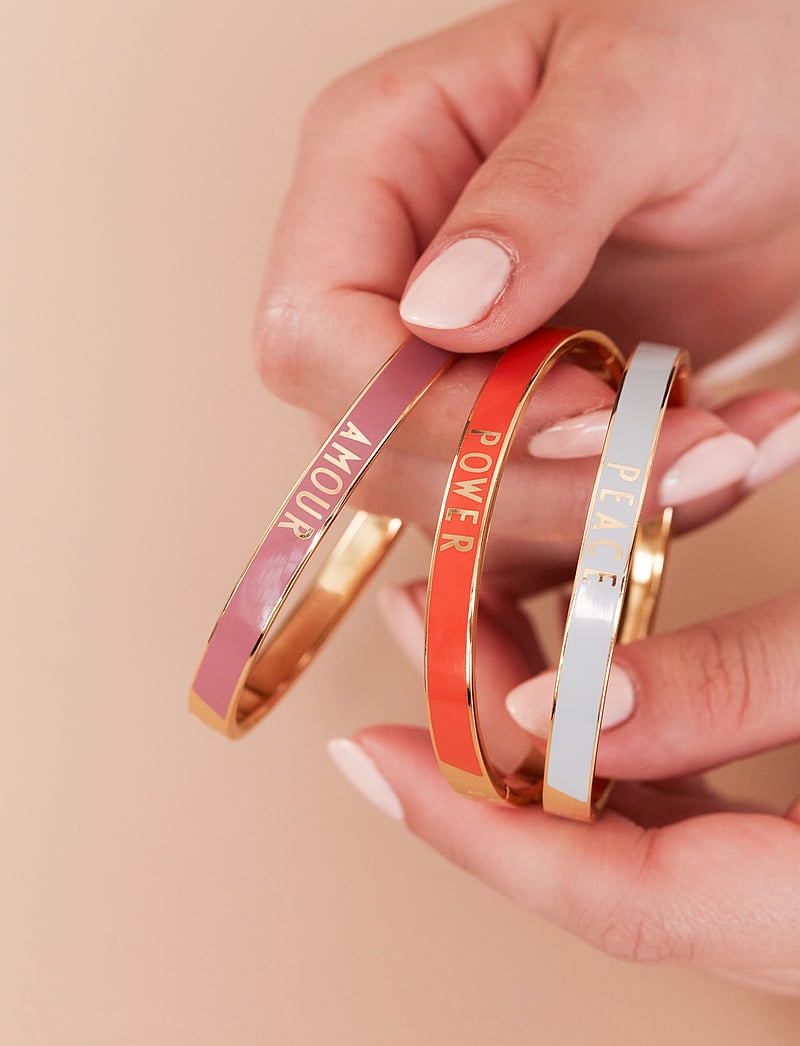 Design Letters - Word Candy Bangle - armreife - orange tiger 1585c - 2