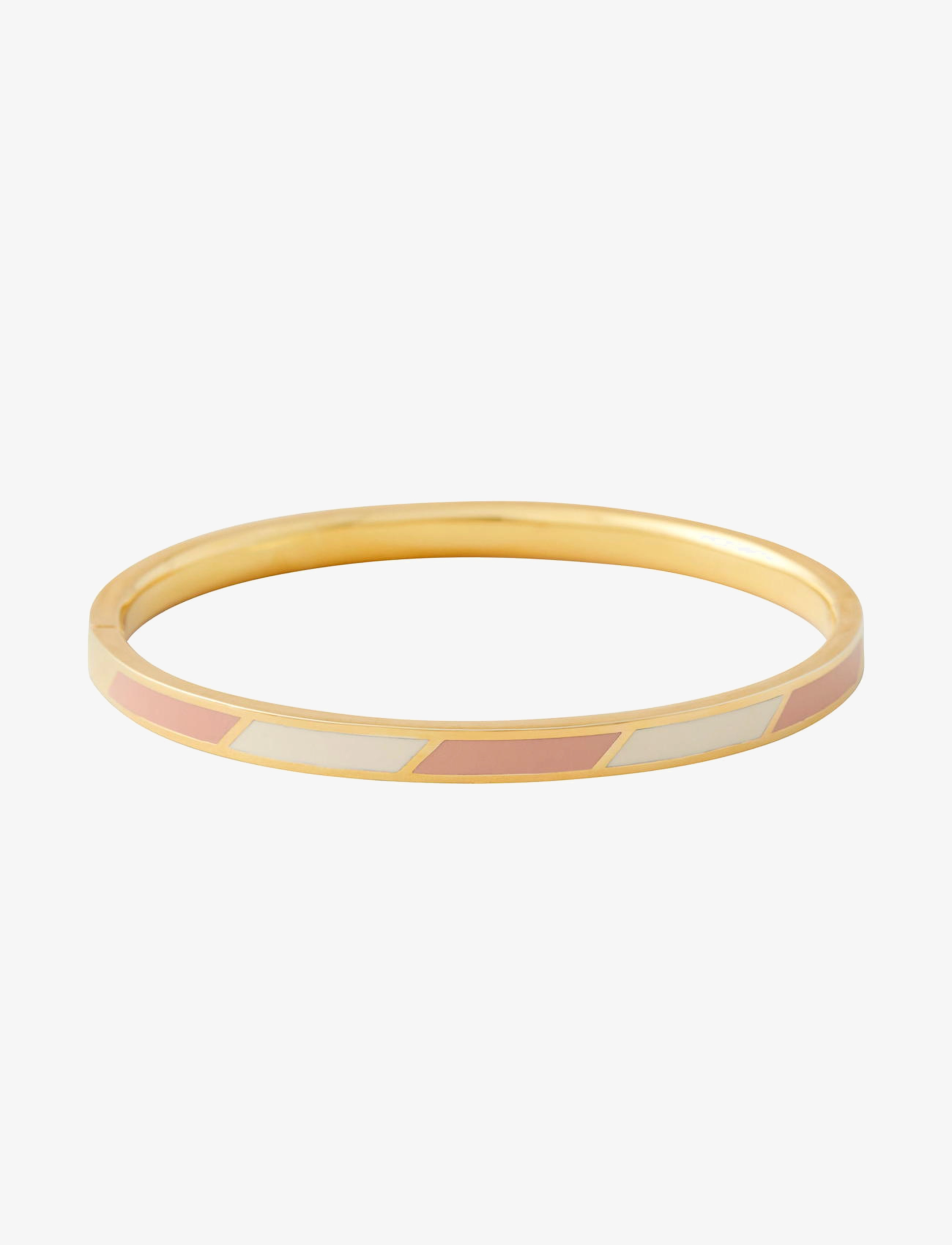 Design Letters Striped Candy Bangle, One Size, White, Armbånd > Armringe, Dame