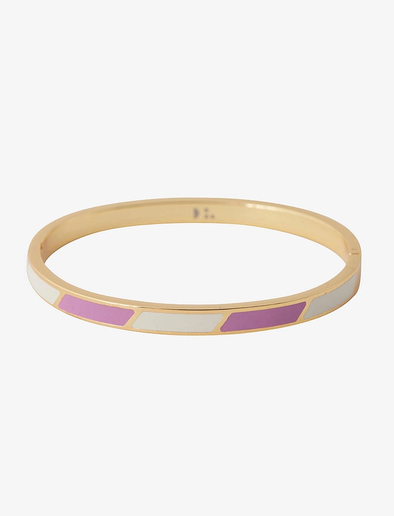 Design Letters - Striped Candy Bangle - osta hinna alusel - dark pink 687c + a055 - 1