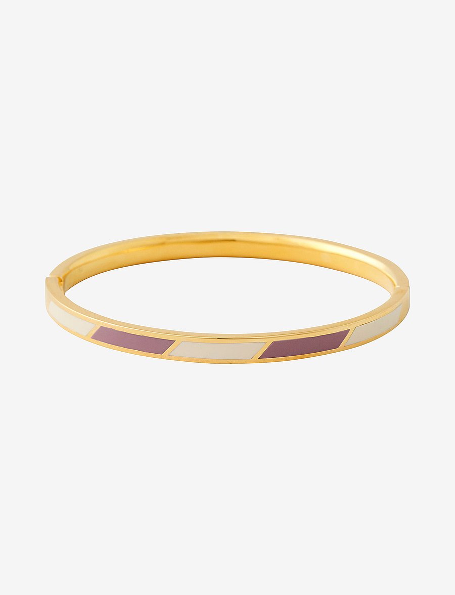 Design Letters - Striped Candy Bangle - bangles - dpwhite - 1