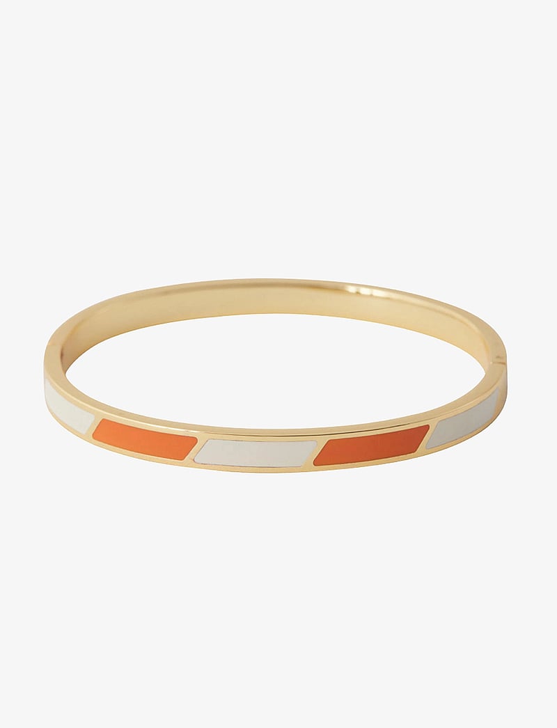 Design Letters - Striped Candy Bangle - armringe - orange tiger 1585c + a055 - 1