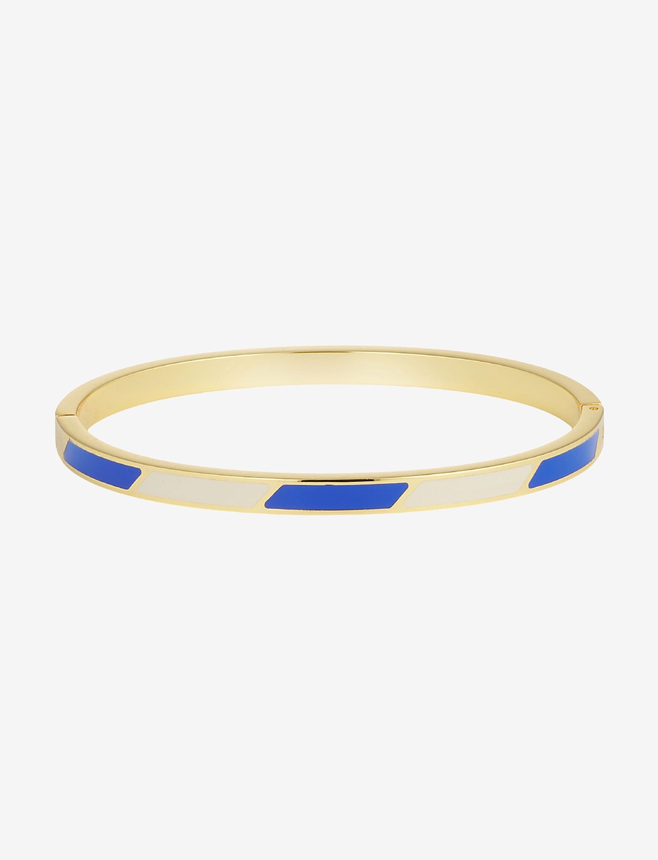 Design Letters - Striped Candy Bangle - armbänder - cobalt blue 2728c + a055 - 0