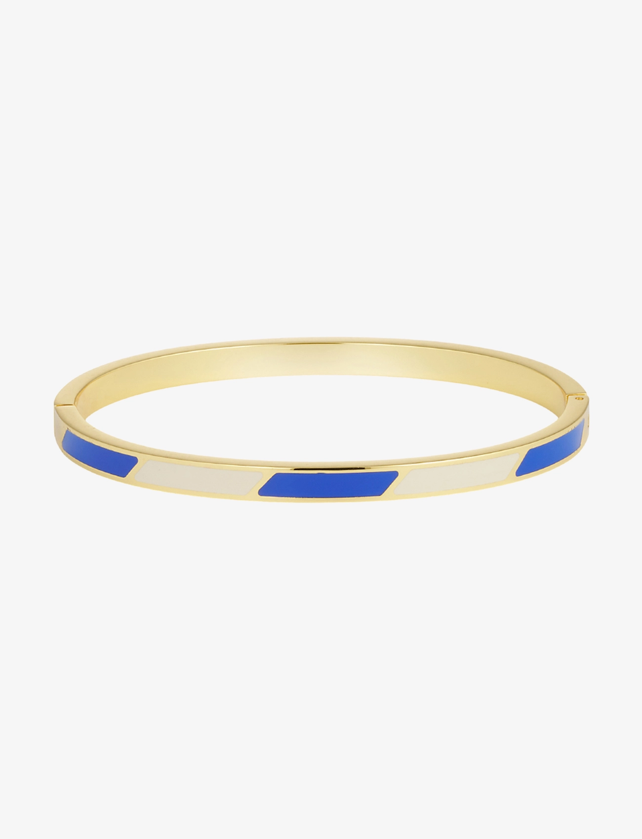 Design Letters - Striped Candy Bangle - cobalt blue 2728c + a055 - 1