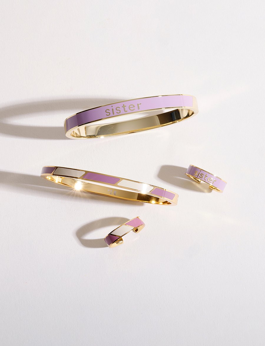 Design Letters - VIP Word Candy Bangle - bangles - lilac breeze 2099c - 2