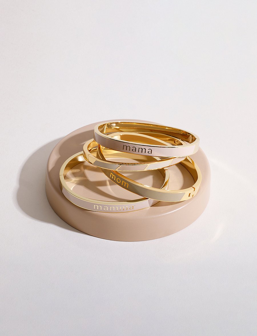 Design Letters - VIP Word Candy Bangle - käevõrud - pastel beige 7604c - 2
