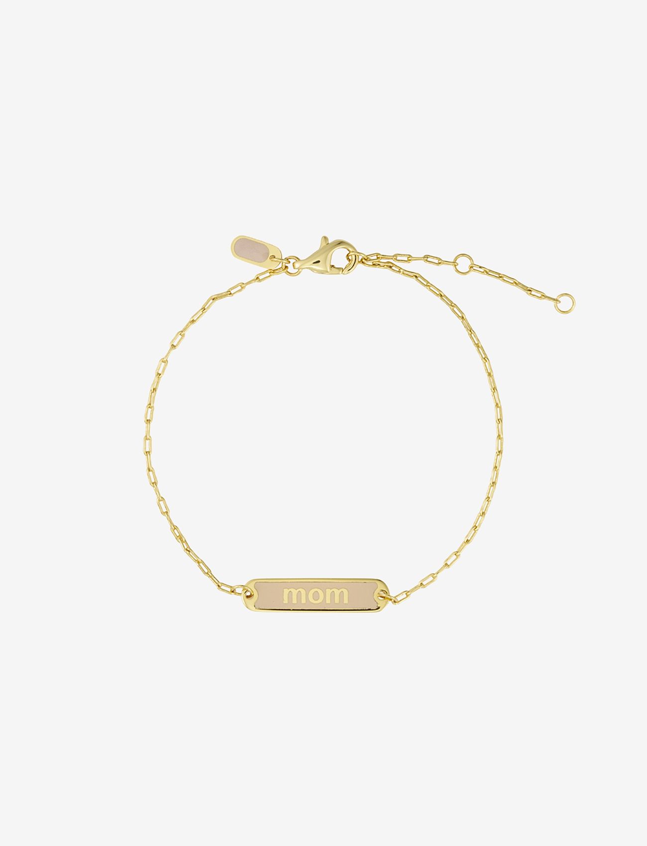 Design Letters - VIP Candy Tag Bracelet (Zimula) - kedjearmband - beige 4675c - 0