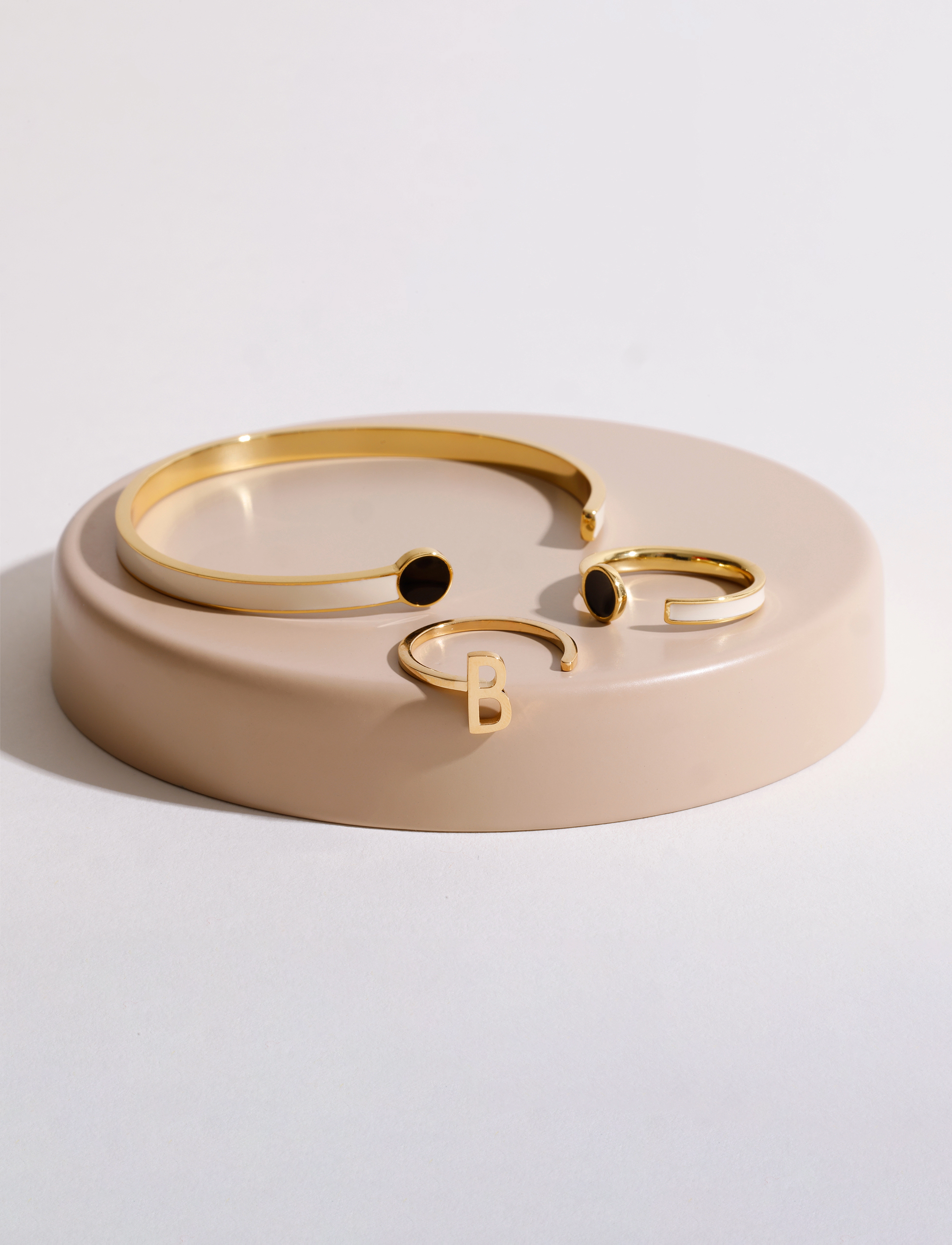 Design Letters - Rainbow Dot Bangle - käevõrud - black + a055 - 2