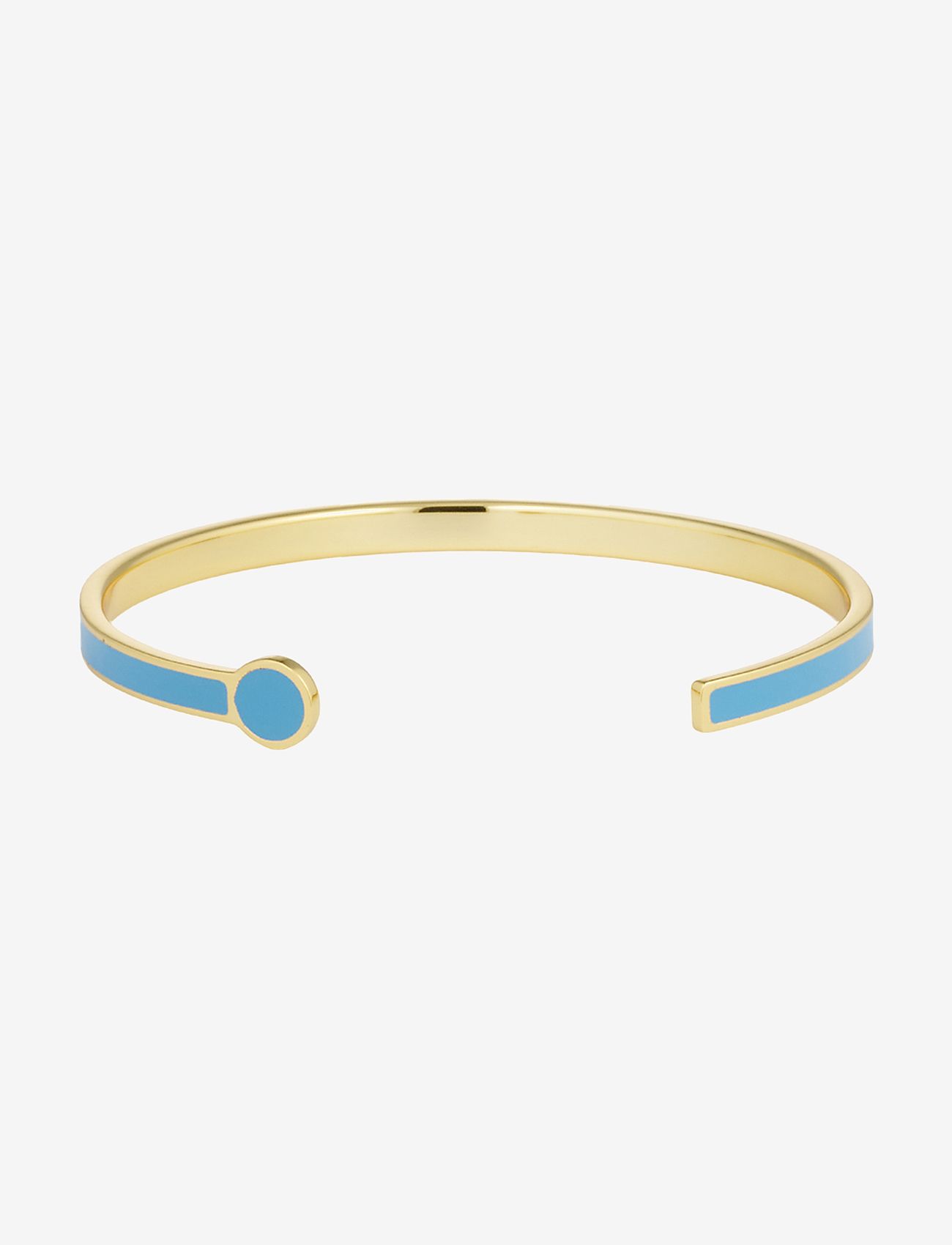 Design Letters - Rainbow Dot Bangle - bangles - swim cap blue 2389c - 1