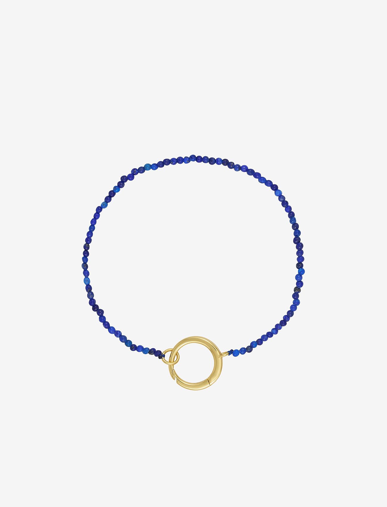 Design Letters - Gemstone Charm Lock Bracelet - armbänder - blue - 1