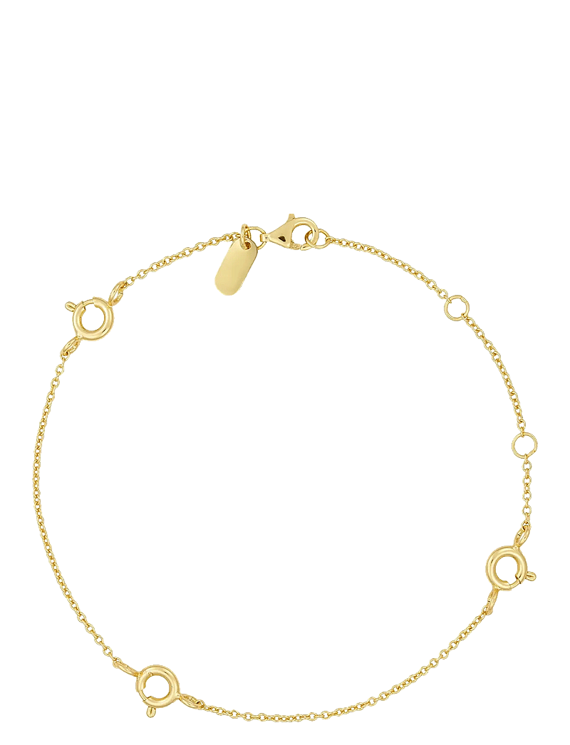 Design Letters - Ruth Anchor charm lock bracelet, gold plated - kædearmbånd - gold - 1