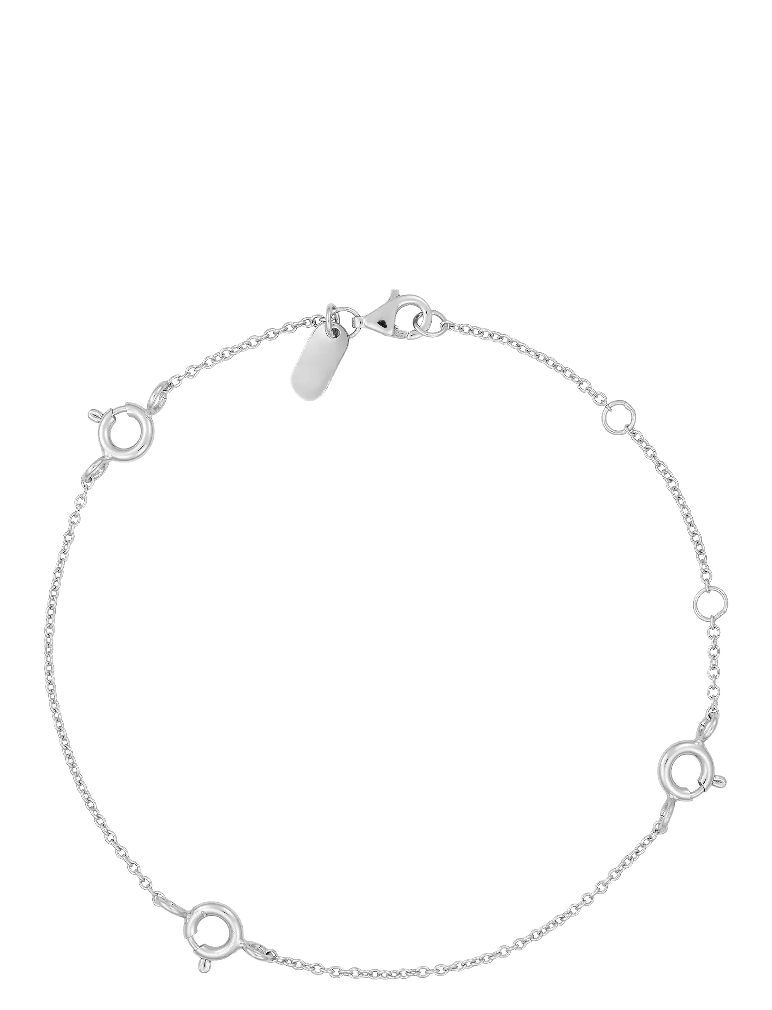 DESIGN LETTERS Ruth Anchor Charm Lock Armband, Silber Silber - One Size - Damen