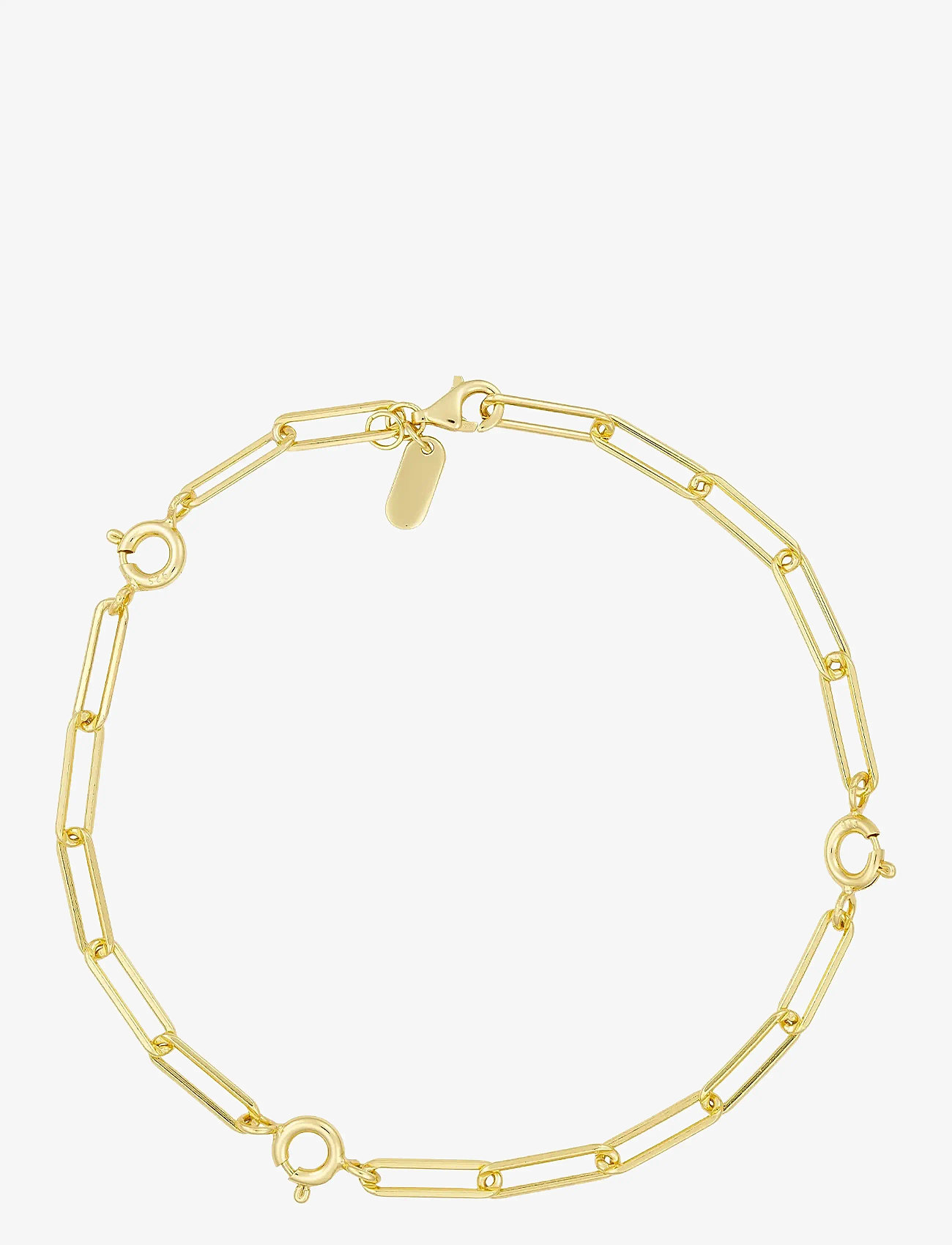 Design Letters - Ruth large chunky charm lock bracelet, gold plated - kettenarmbänder - gold - 0