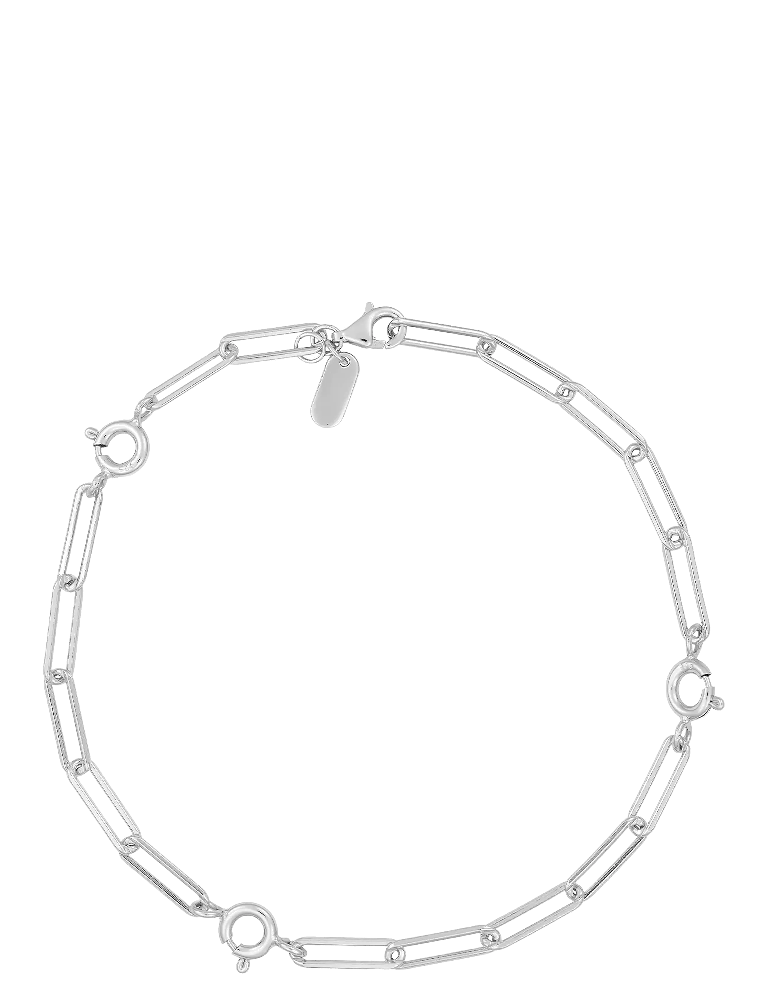 DESIGN LETTERS Ruth Large Chunky Charm Lock Armband, Silber Silber - One Size - Damen