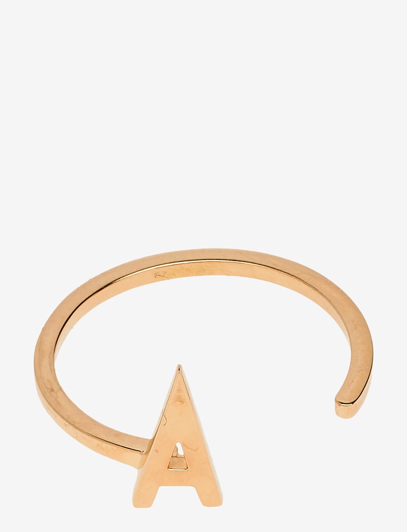 Design Letters - Ring A-Z Gold - ringe - gold - 1