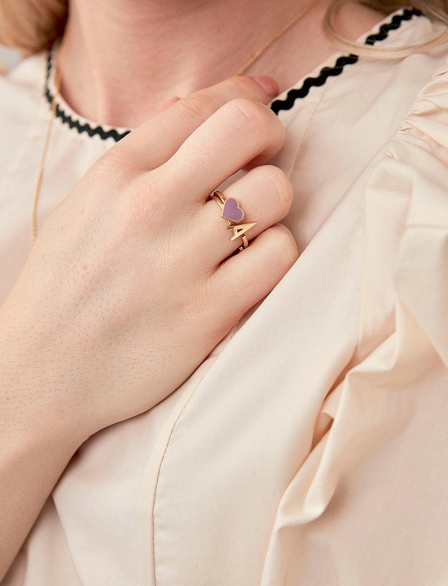 Design Letters - Ring A-Z Gold - ringe - gold - 2