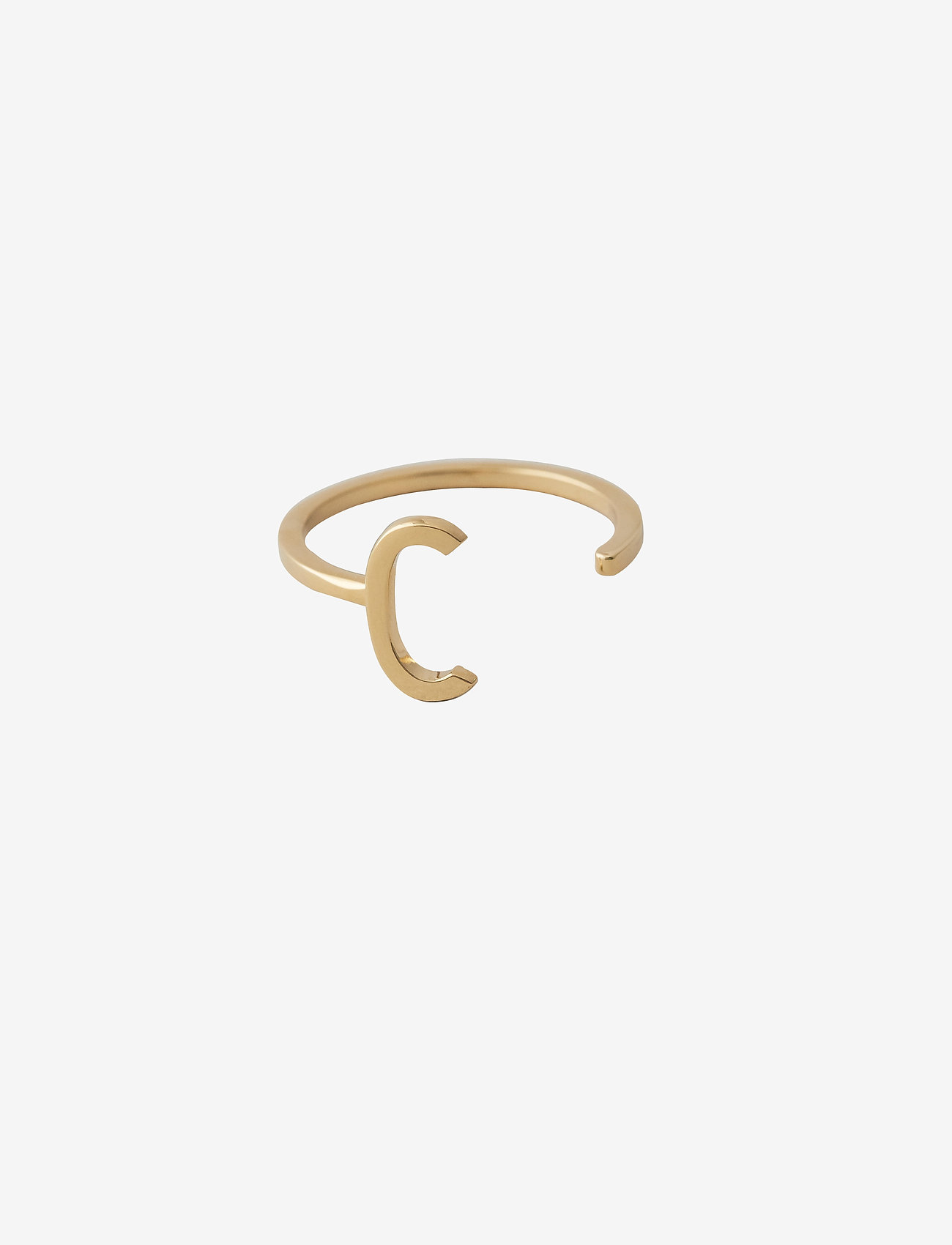 Design Letters Ring A-Z Gold, One Size, Jewellery, Gold - Rings, Frauen