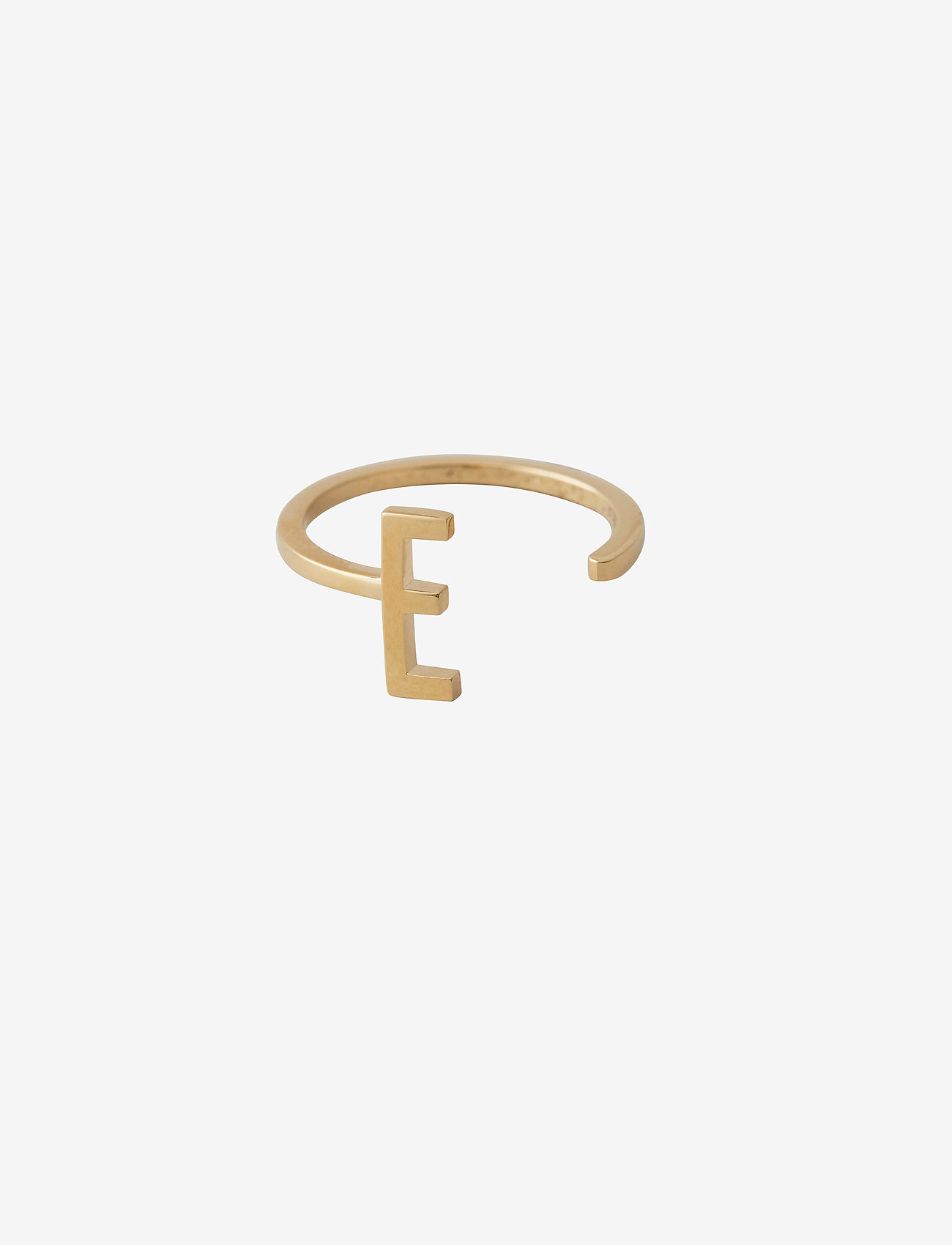 Design Letters - Ring A-Z Gold - Žiedai - gold - 0